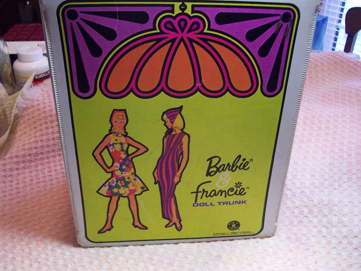 Barbie and Francie Doll Trunk 1965 Mattel