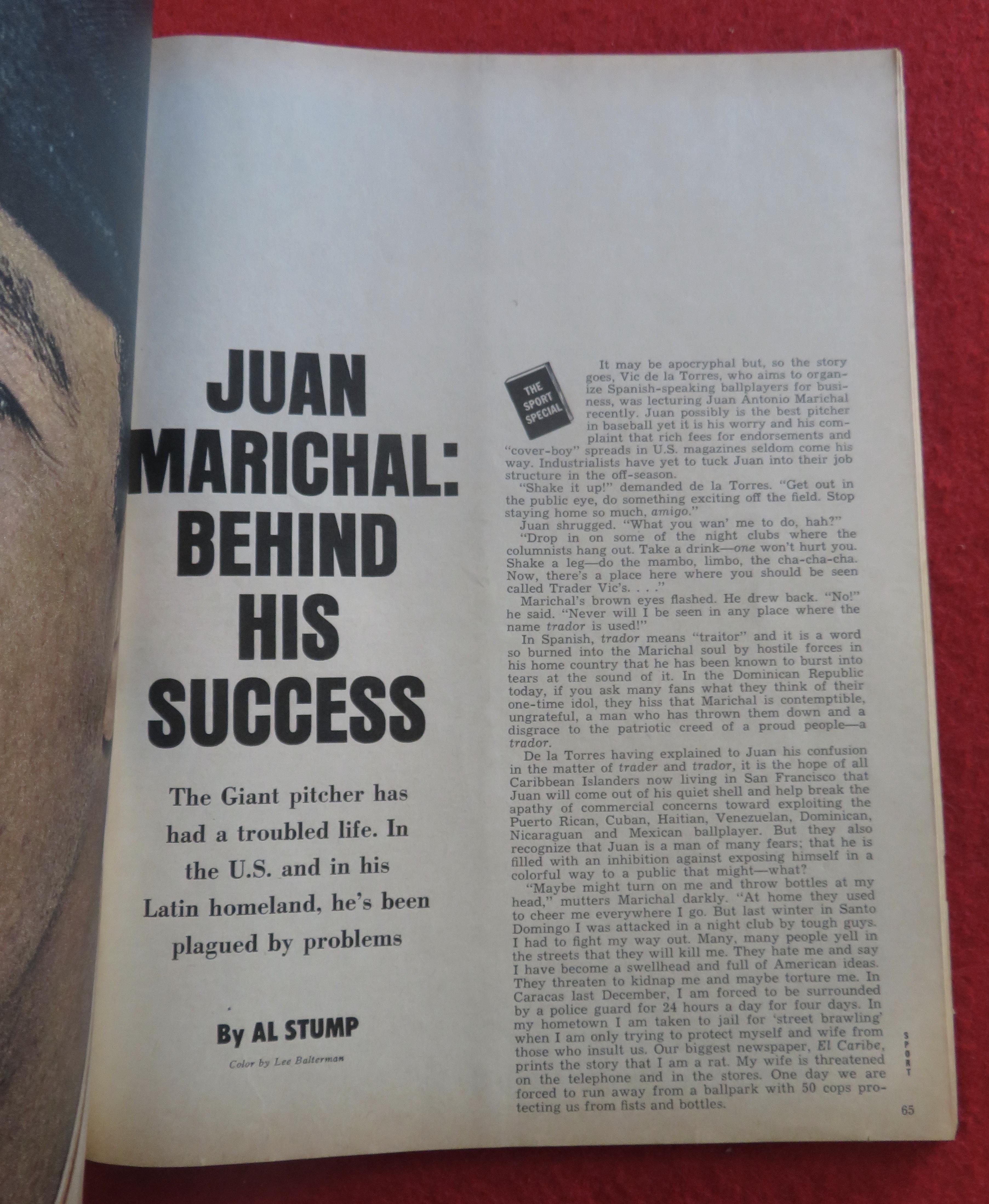 Sport Magazine October 1964 Willie Mays Diary