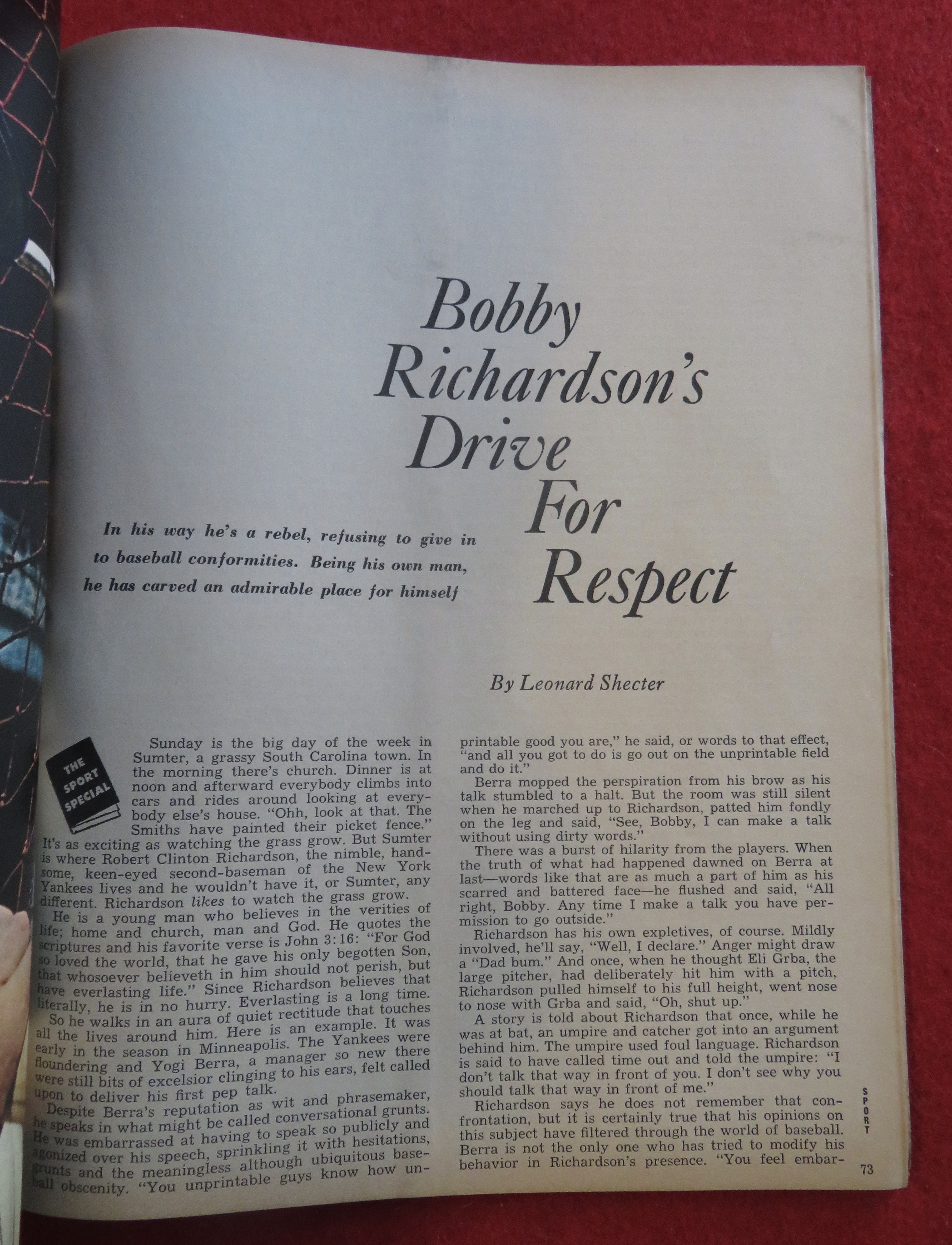 Sport Magazine October 1964 Willie Mays Diary