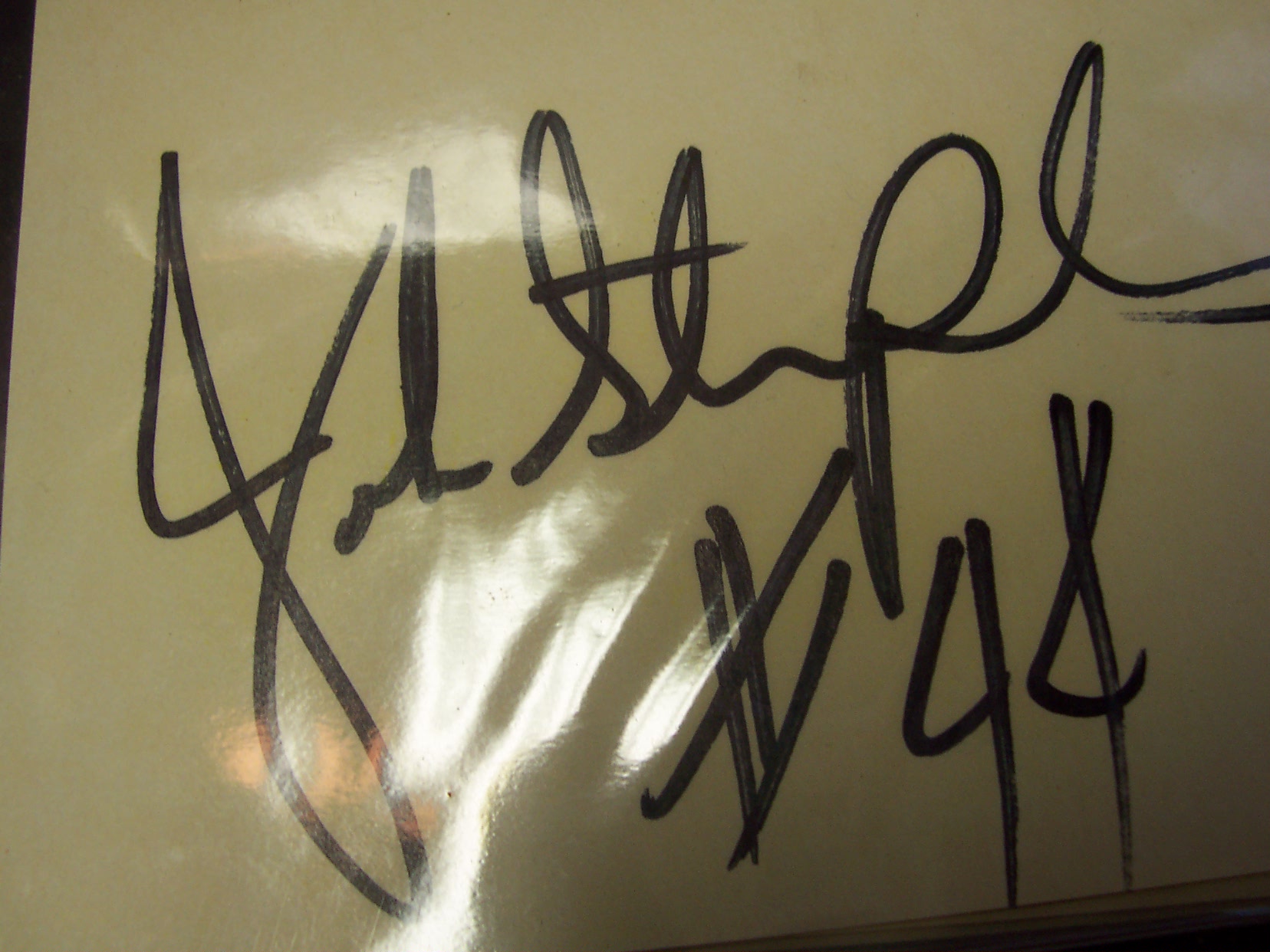 New England Patriots Autograph March 1990