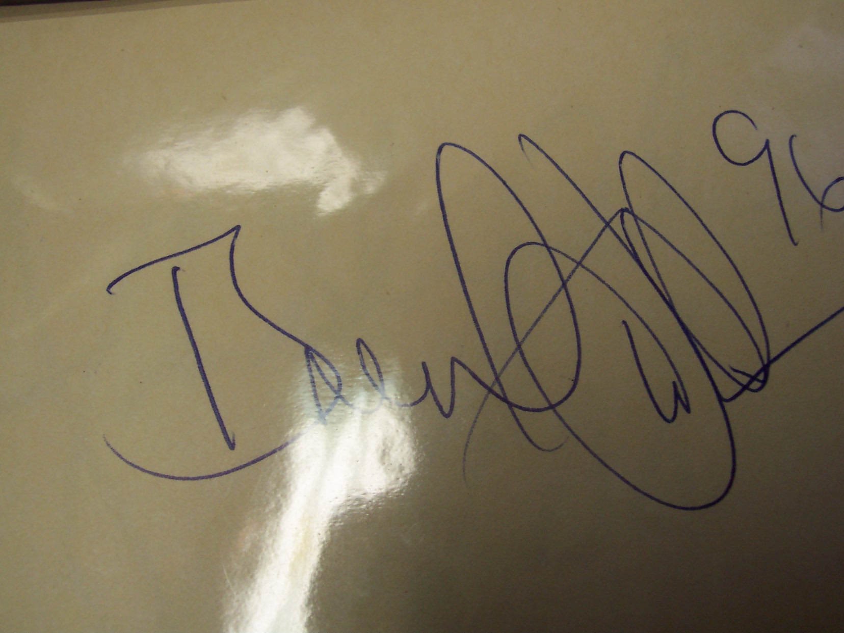New England Patriots Autograph March 1990