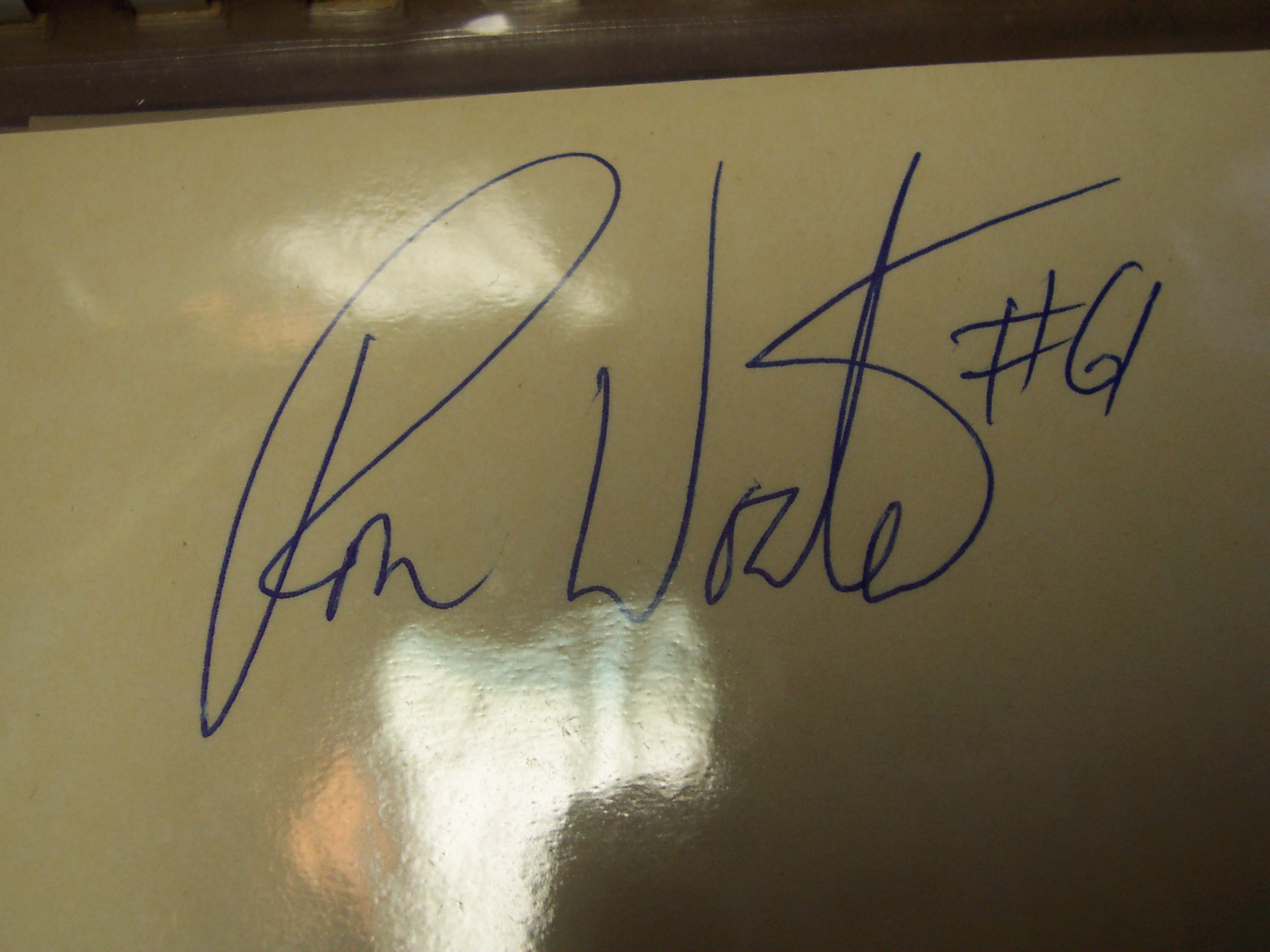 New England Patriots Autograph March 1990