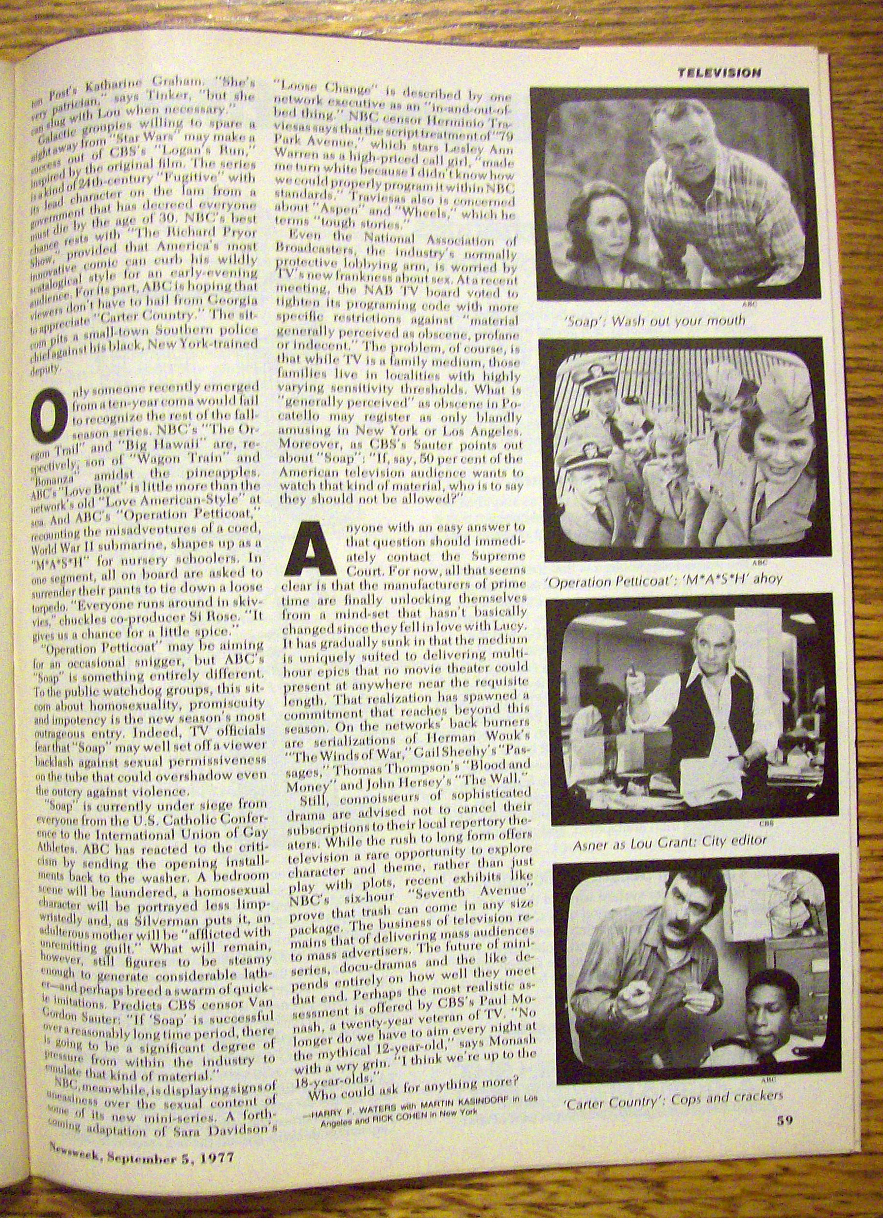 Newsweek Magazine-September 5, 1977-Robertson