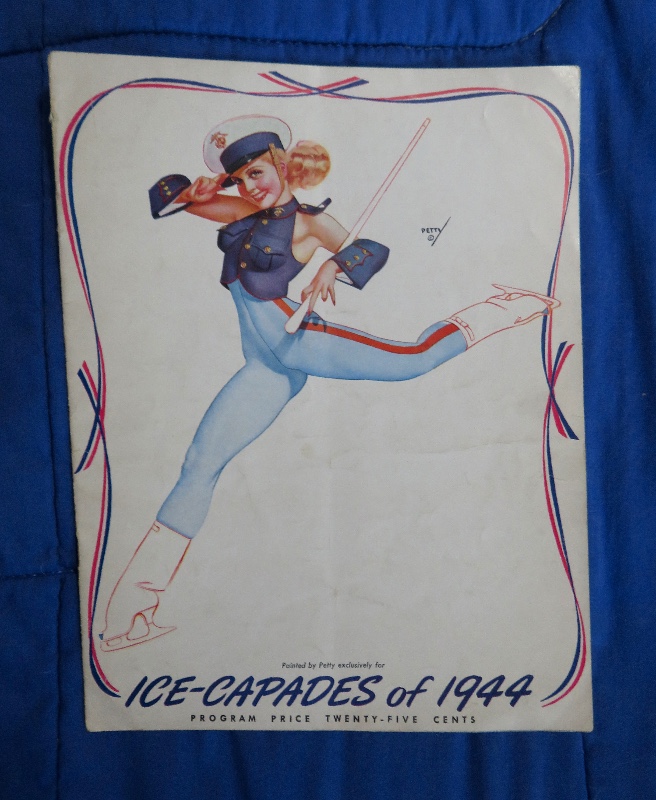 Original 1944 Ice Capades Program With George Petty Cover