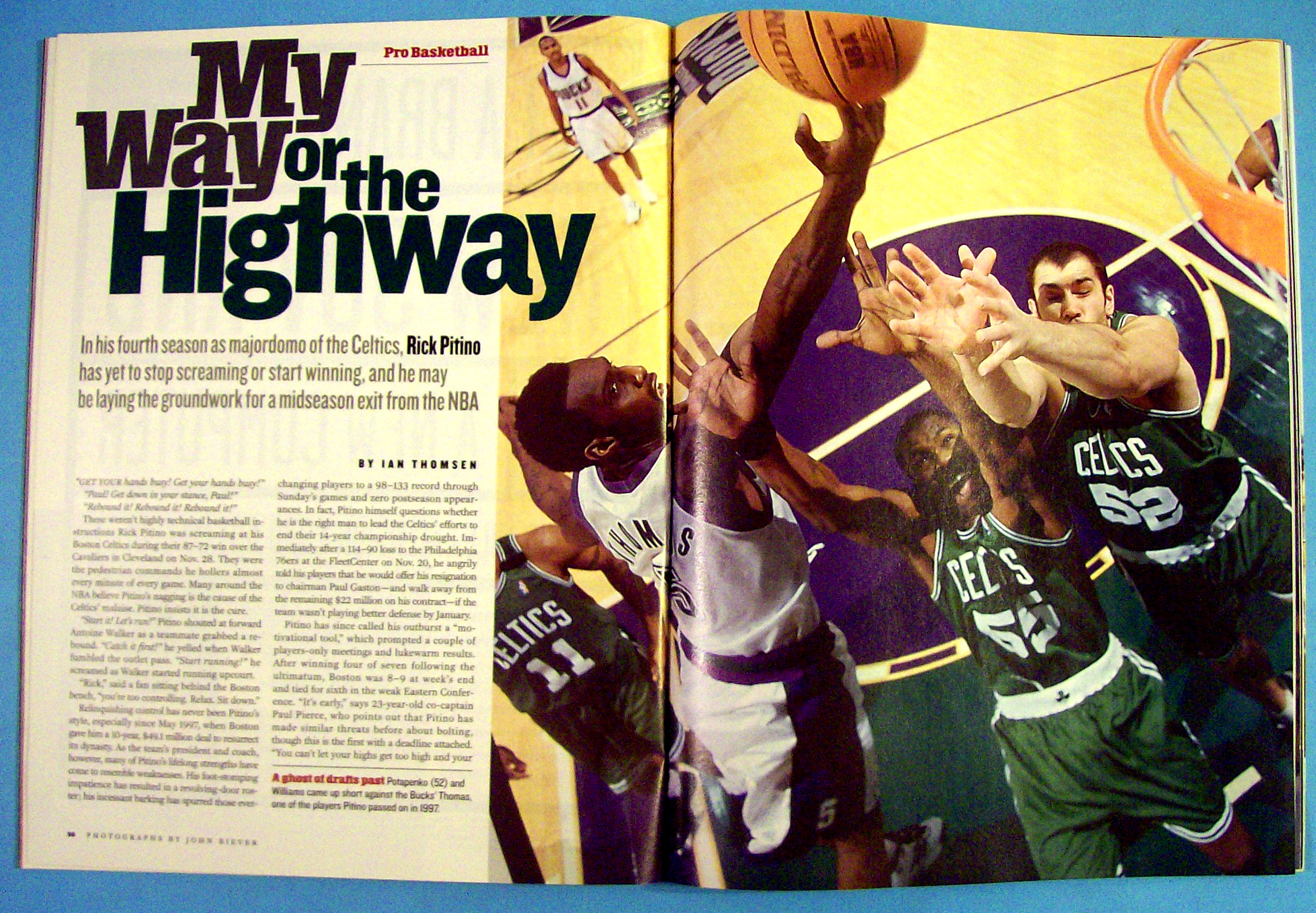Sports Illustrated Magazine-December 11, 2000-War Zone