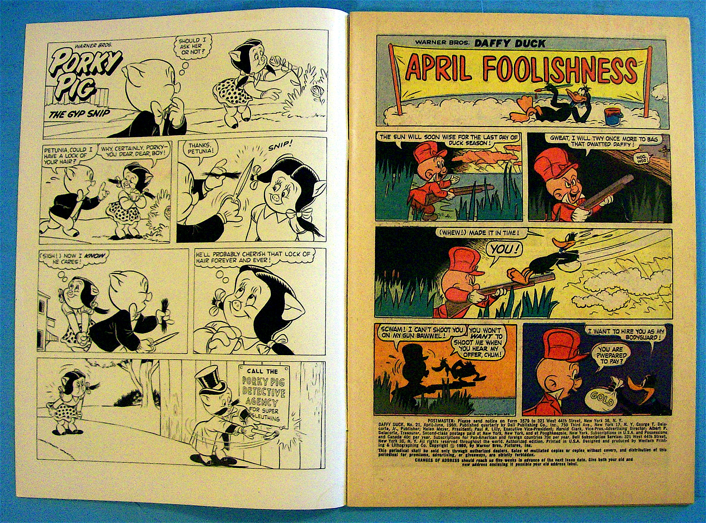 Daffy Duck Comic #21 April 1960 April Foolishness