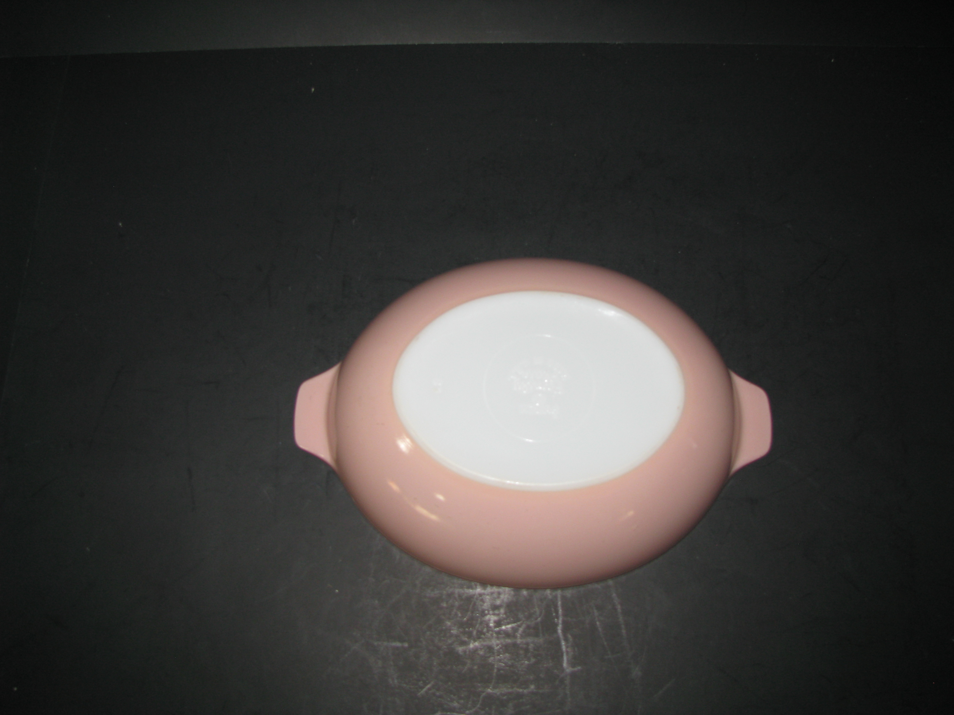 Vintage Pyrex Family Flair Pink Oval Casserole Dish