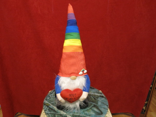 Rae Dunn Rainbow Gnome There's Gnome Body Like You plush 22 inche