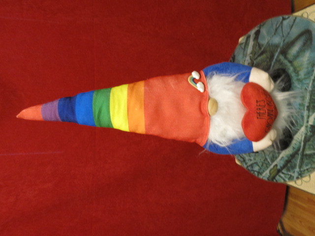 Rae Dunn Rainbow Gnome There's Gnome Body Like You plush 22 inche