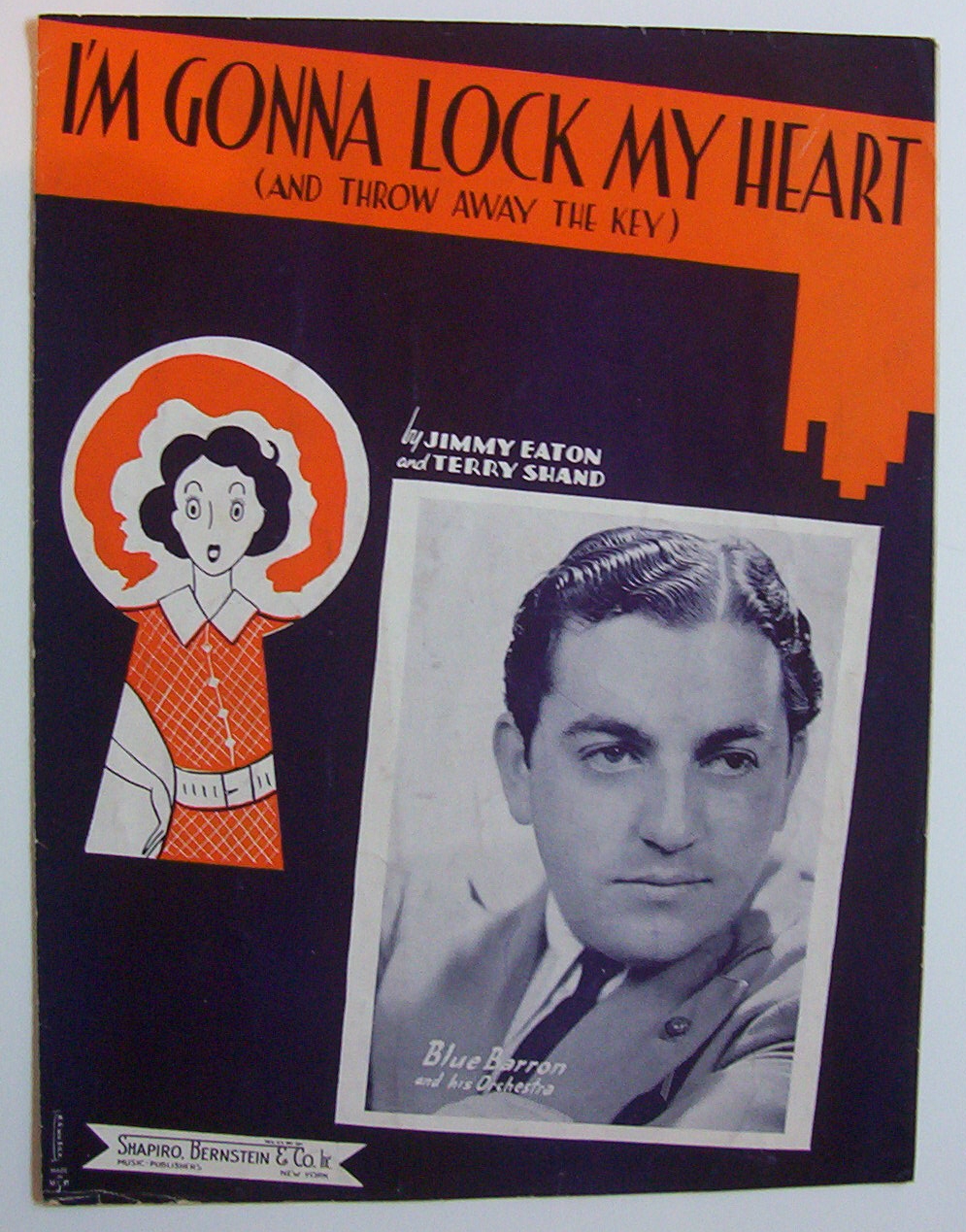 Sheet Music For 1938 I'm Gonna Lock My Heart