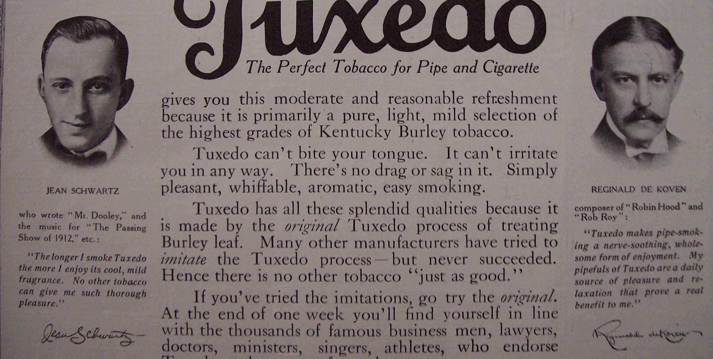 1914 Tuxedo Tobacco with Berlin, Sloane, Hein, Koven
