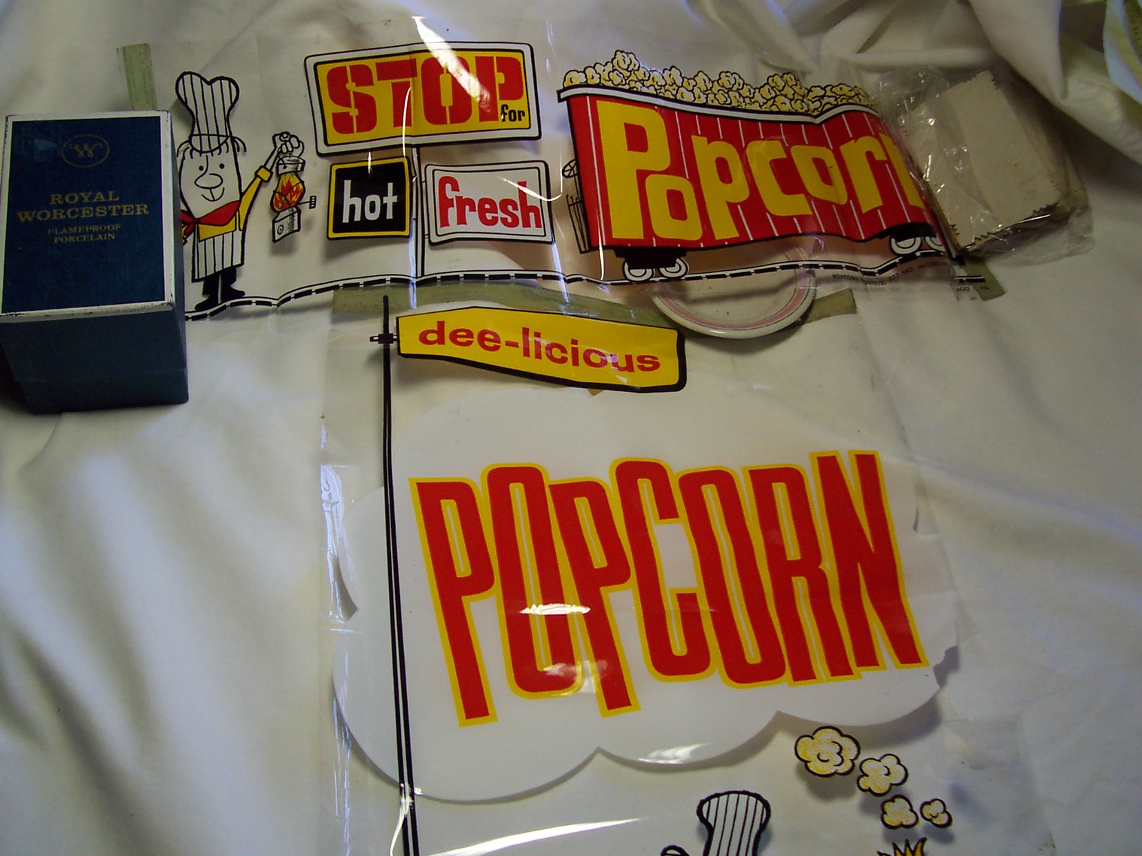 Popcorn Advertising Banners Set of 3