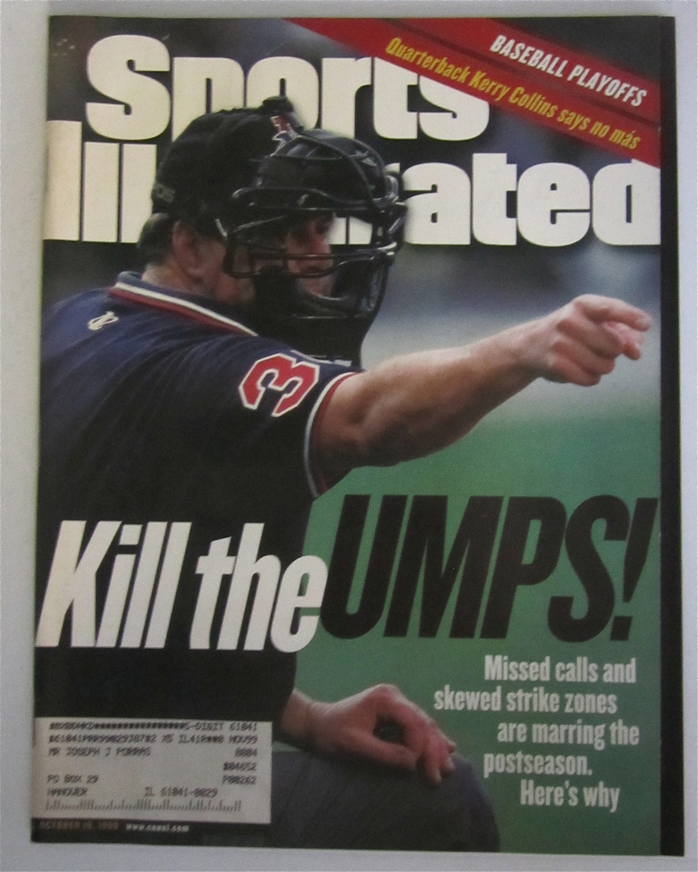 Sports Illustrated October 19, 1998 Kill The Umps