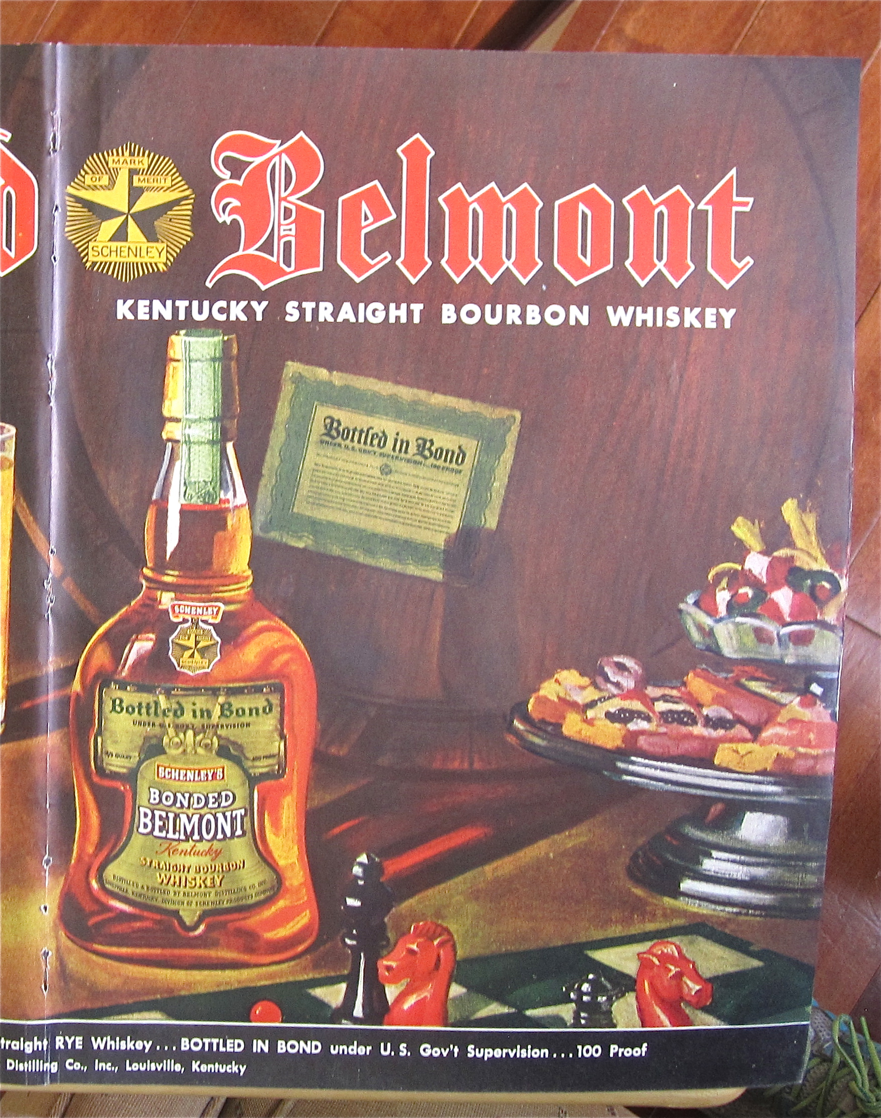 1938 Schenley's Whiskey with Drinks