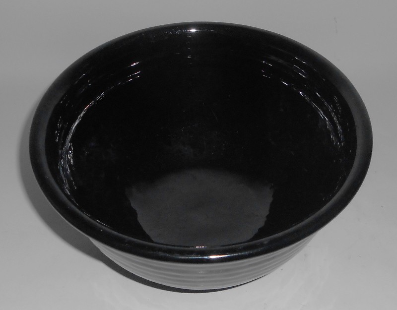 VINTAGE Bauer Pottery Ring Ware #18 BLACK Mixing Bowl