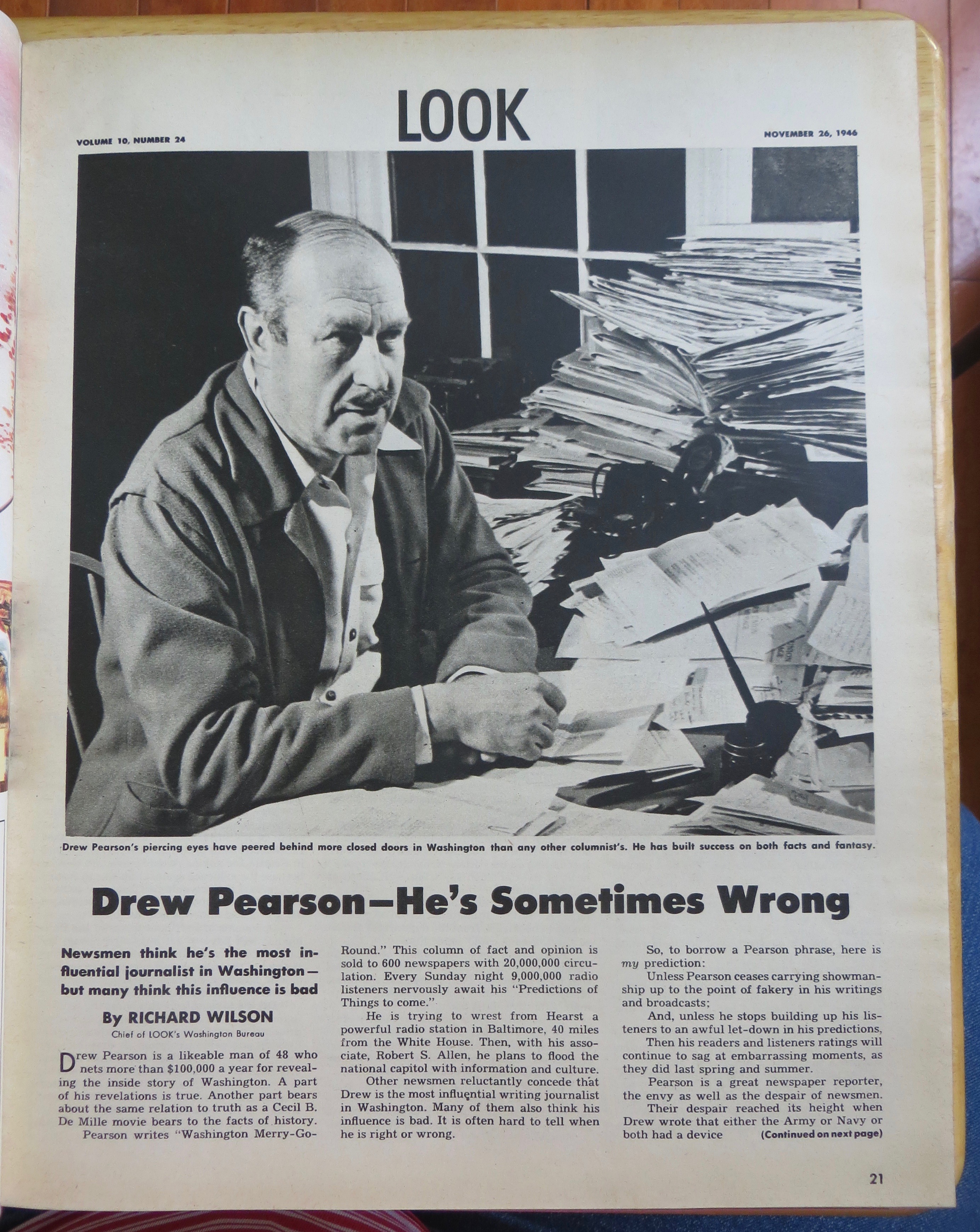 Look Magazine November 26, 1946 Hands