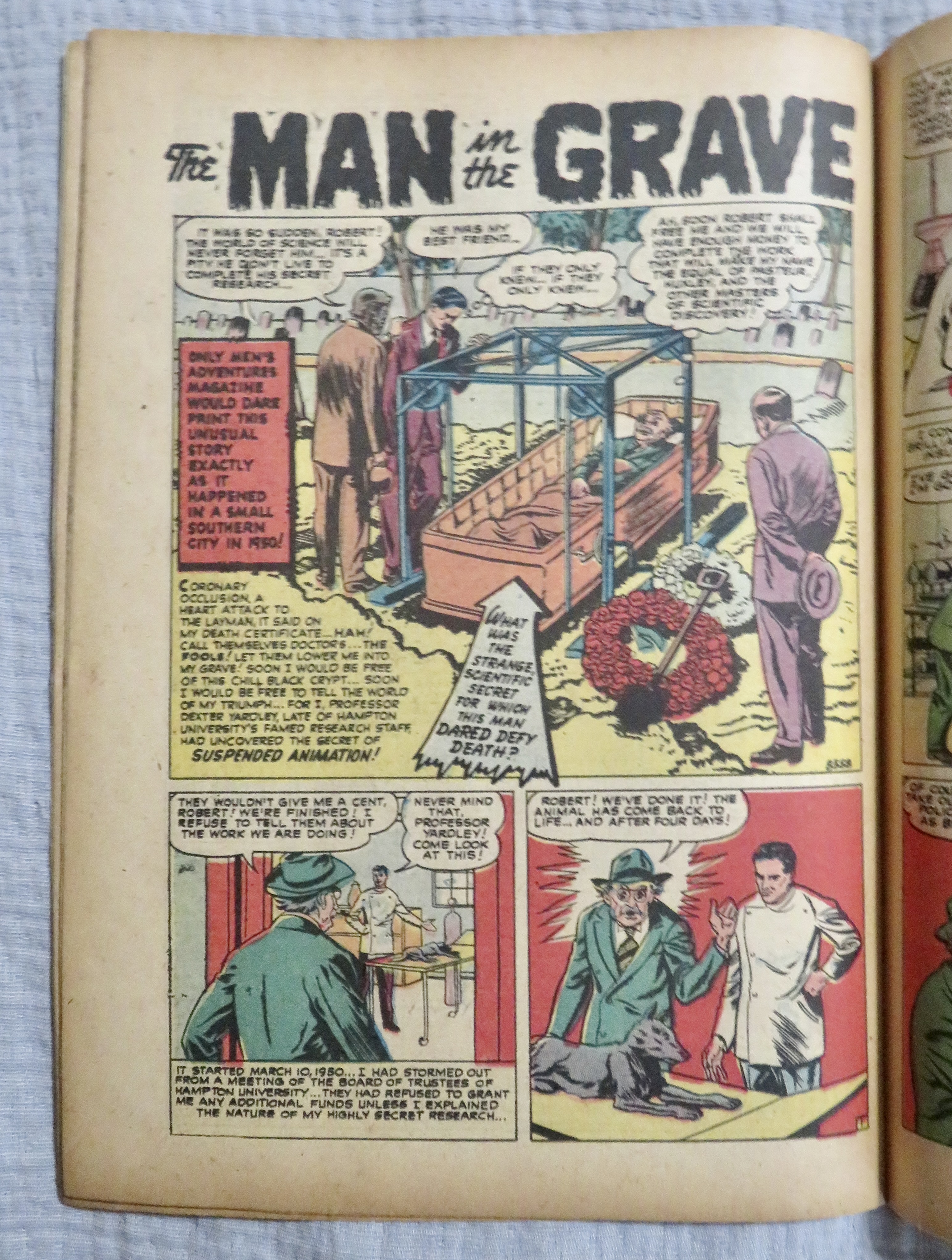 Men's Adventures Comic August 1951 Bullets, Blades
