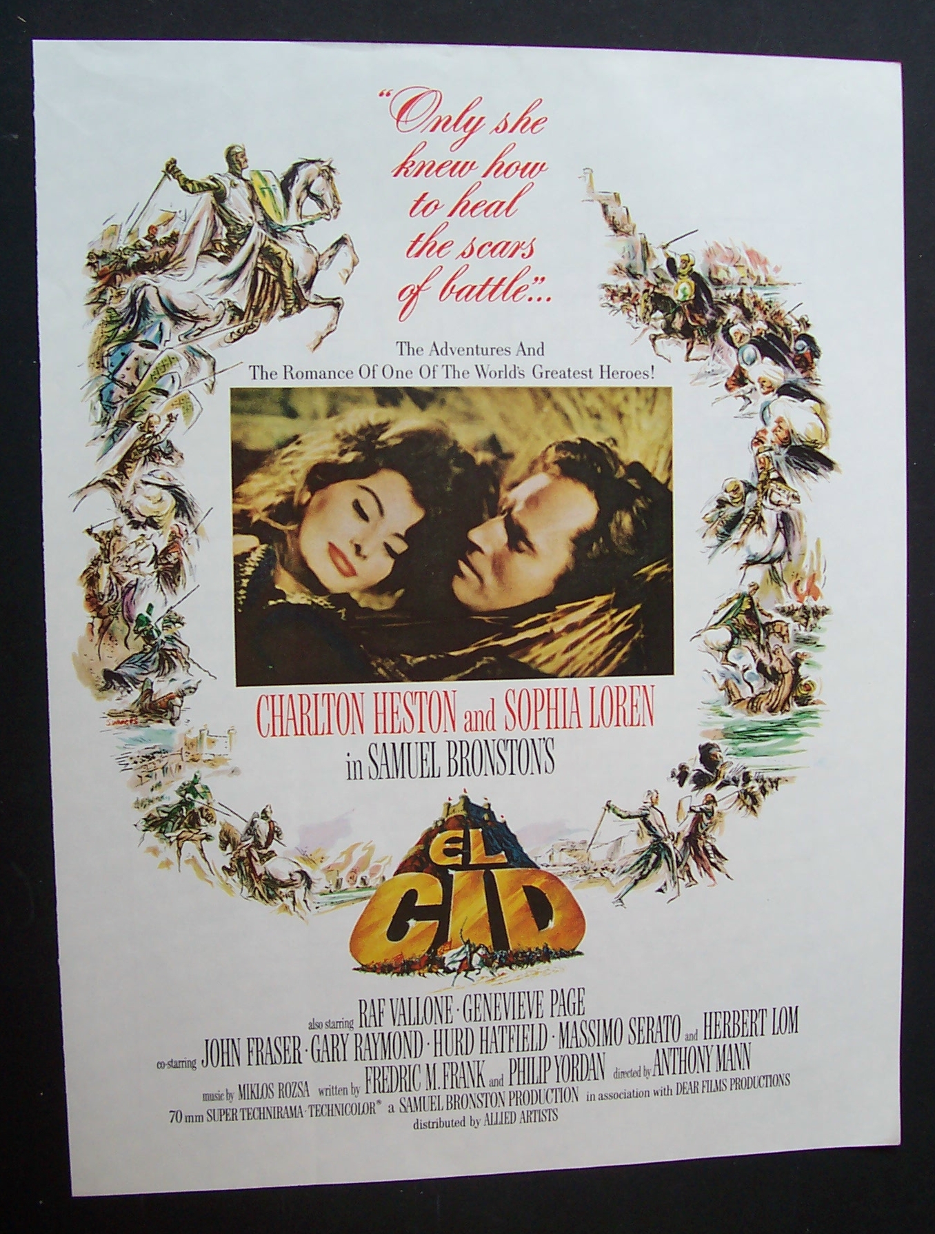 1961  Movie  Ad  For  El  Cid