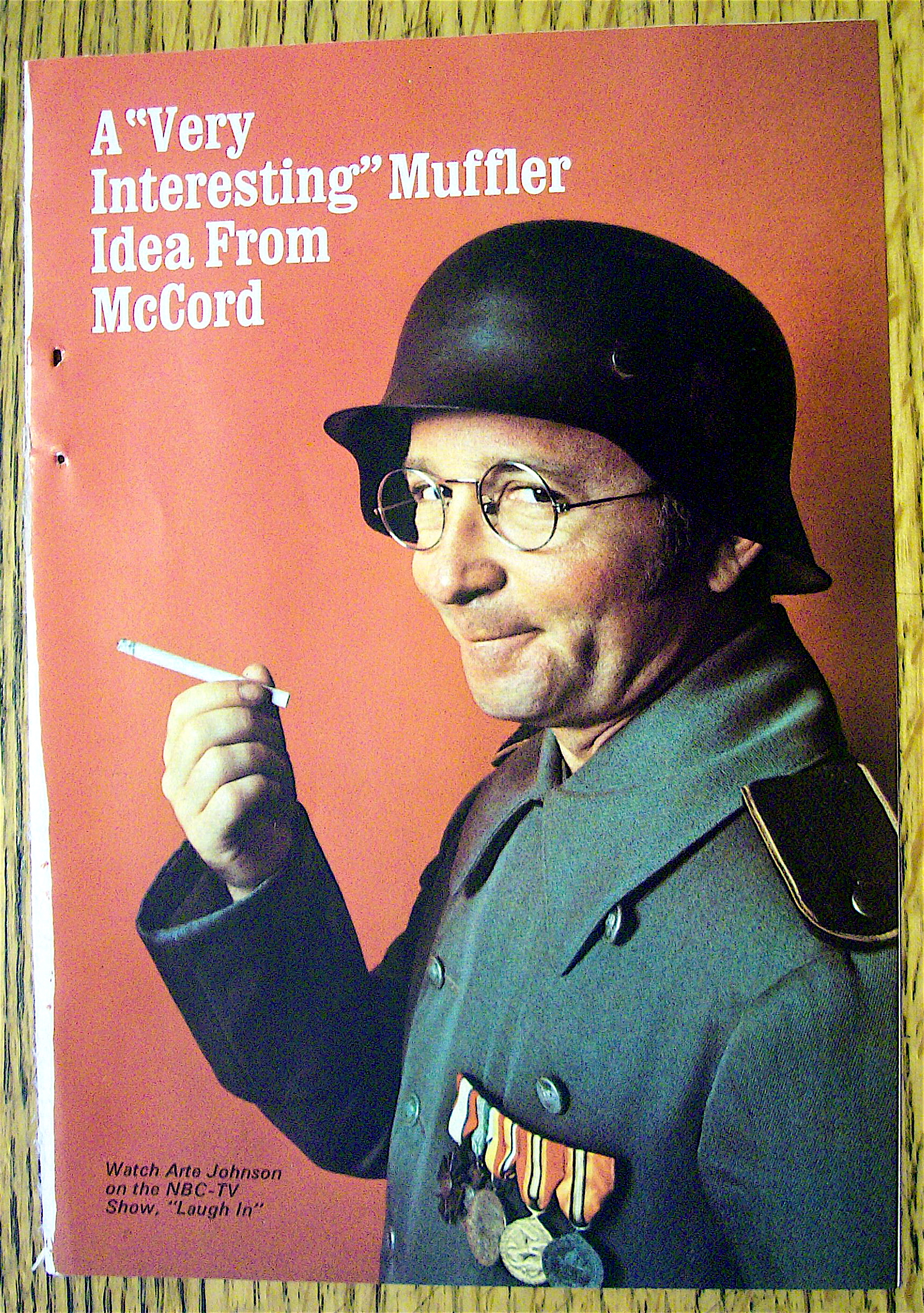 1969 McCord Muffler with Laugh In's Arte Johnson