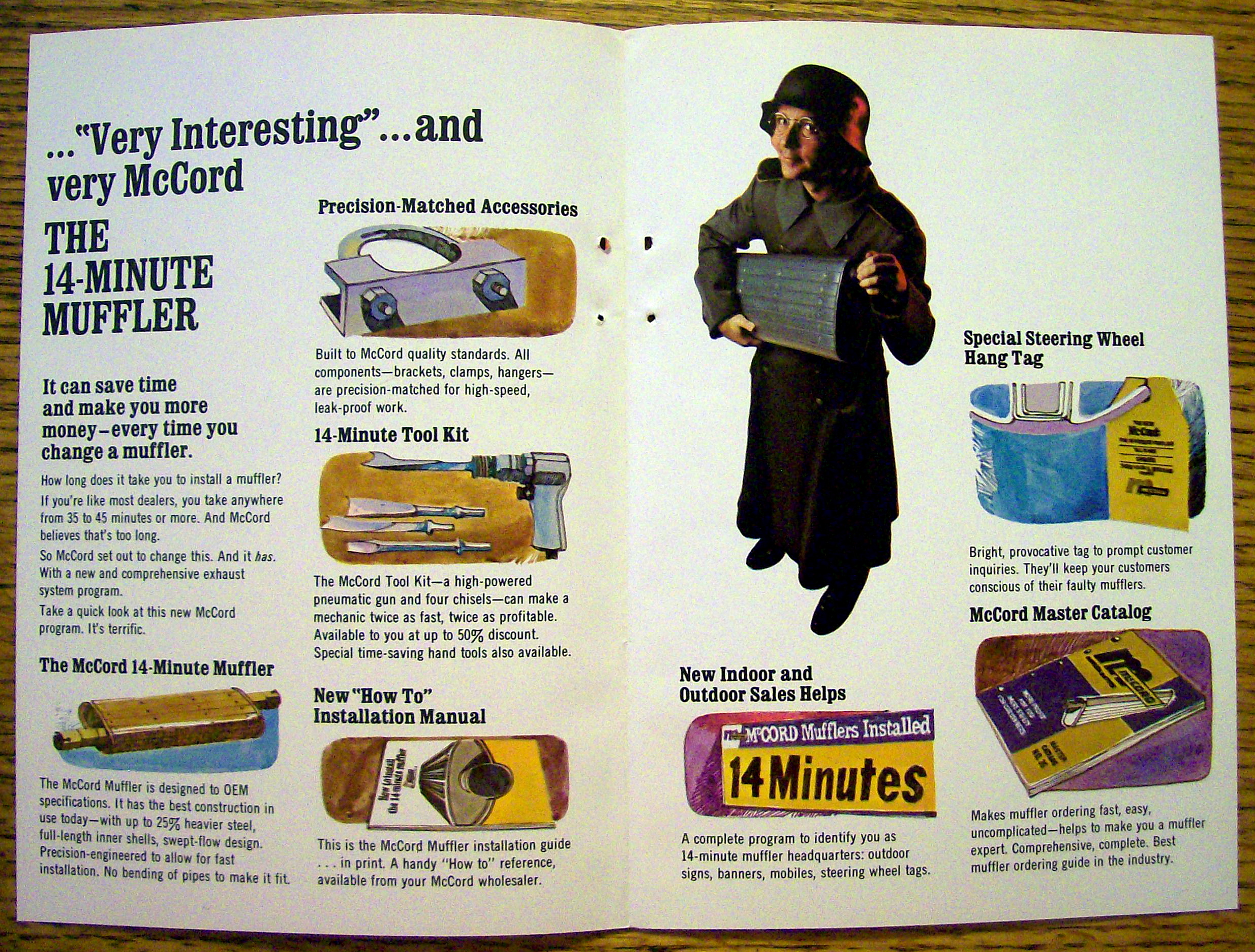 1969 McCord Muffler with Laugh In's Arte Johnson