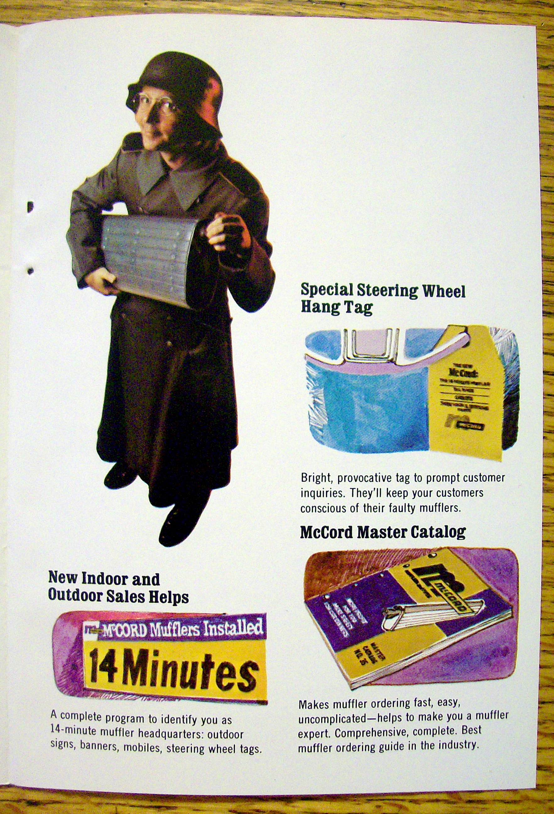1969 McCord Muffler with Laugh In's Arte Johnson