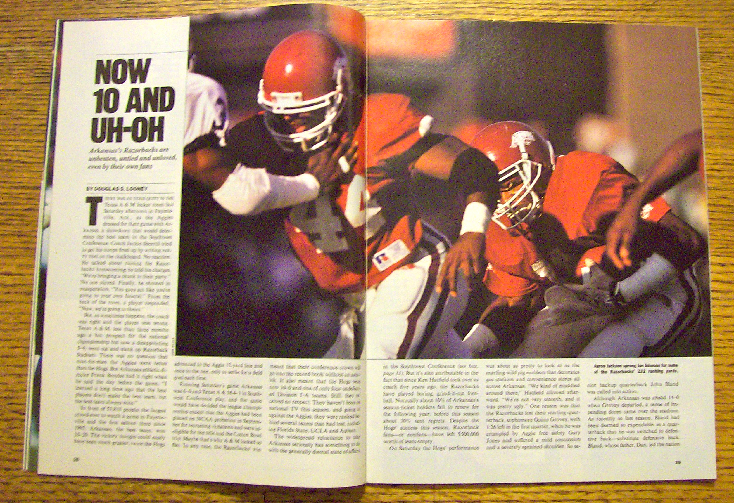 Sport Illustrated Magazine-November 21, 1988 Whoa!