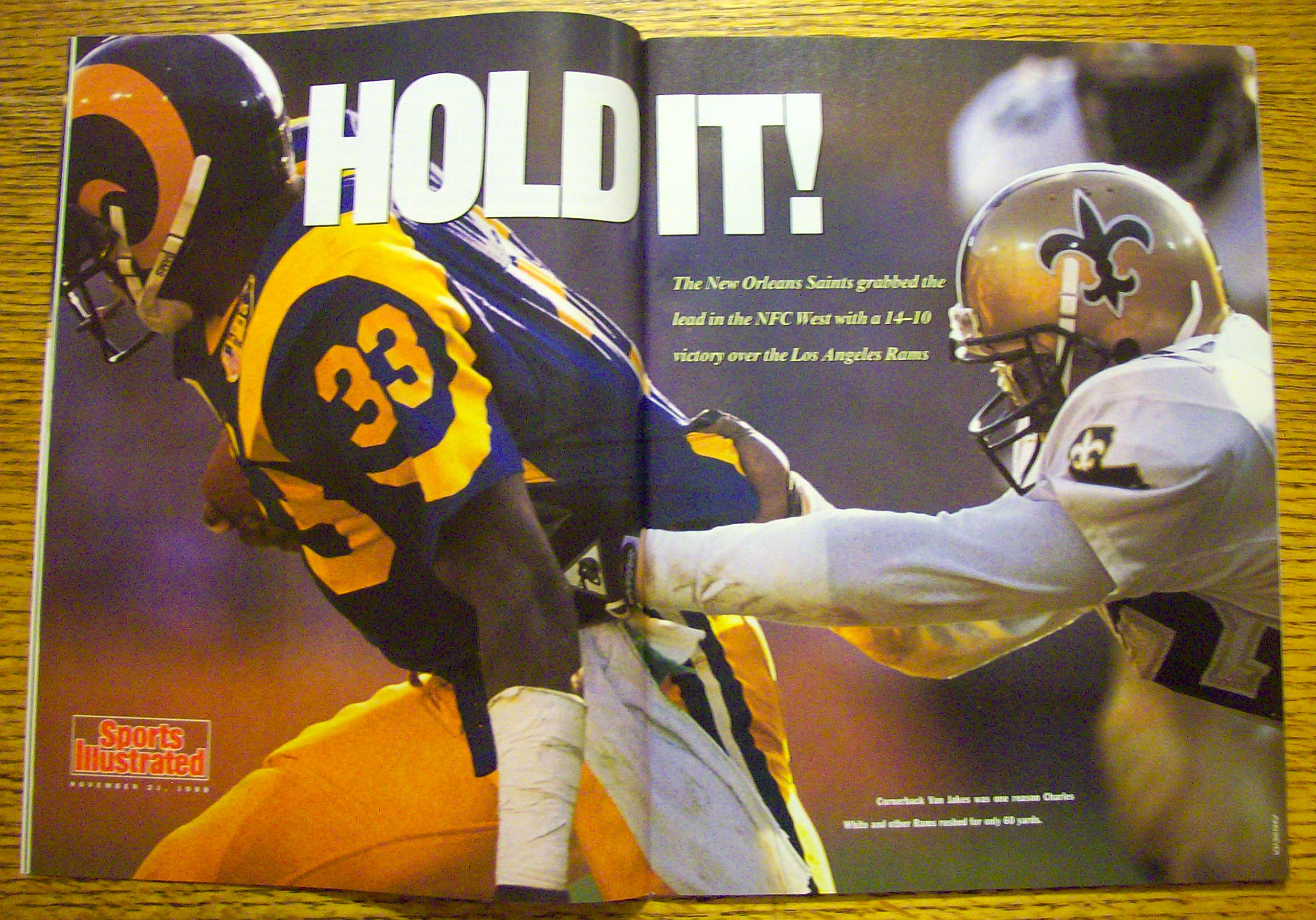 Sport Illustrated Magazine-November 21, 1988 Whoa!
