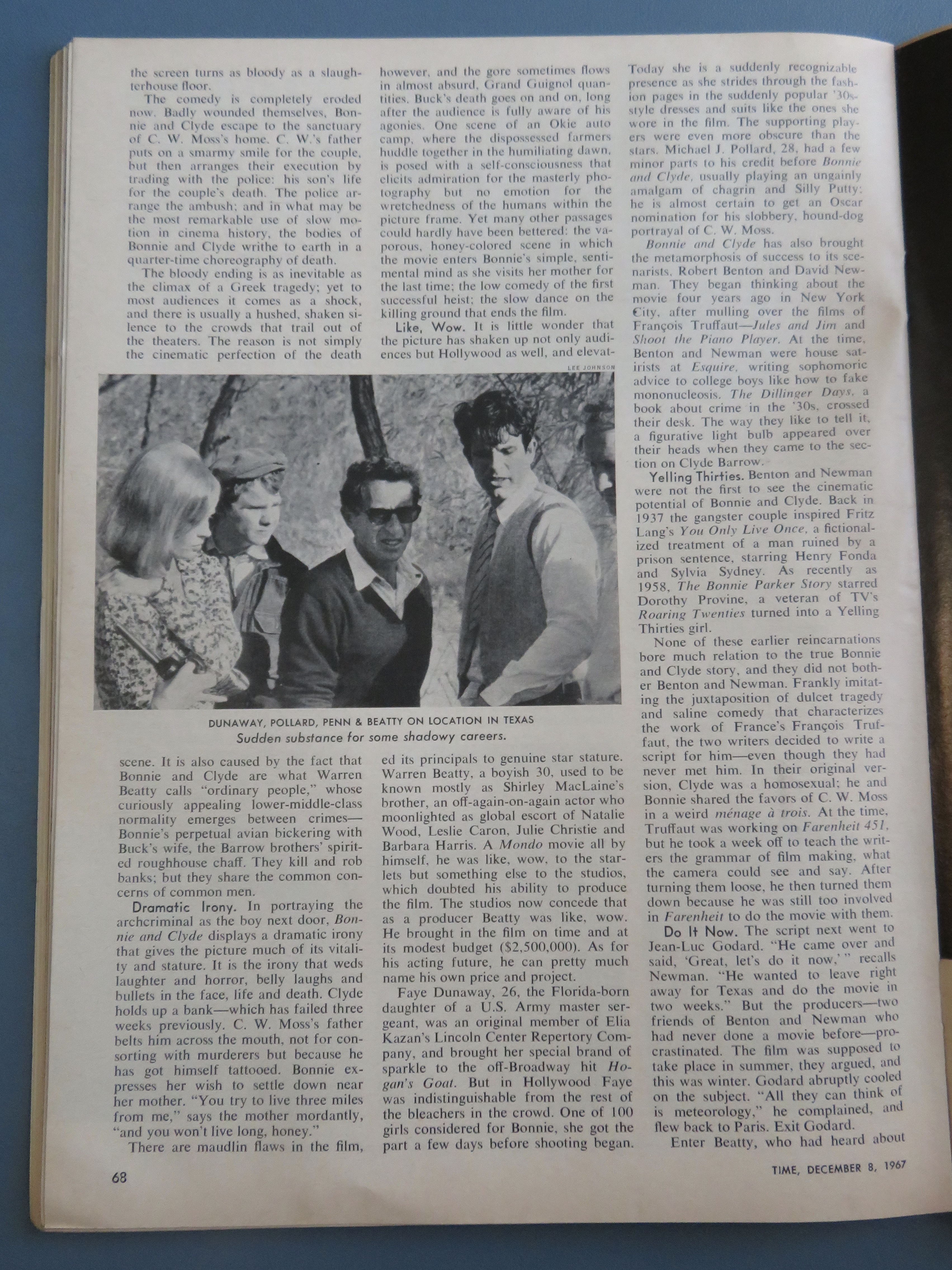 Time Magazine December 8, 1967 Bonnie & Clyde