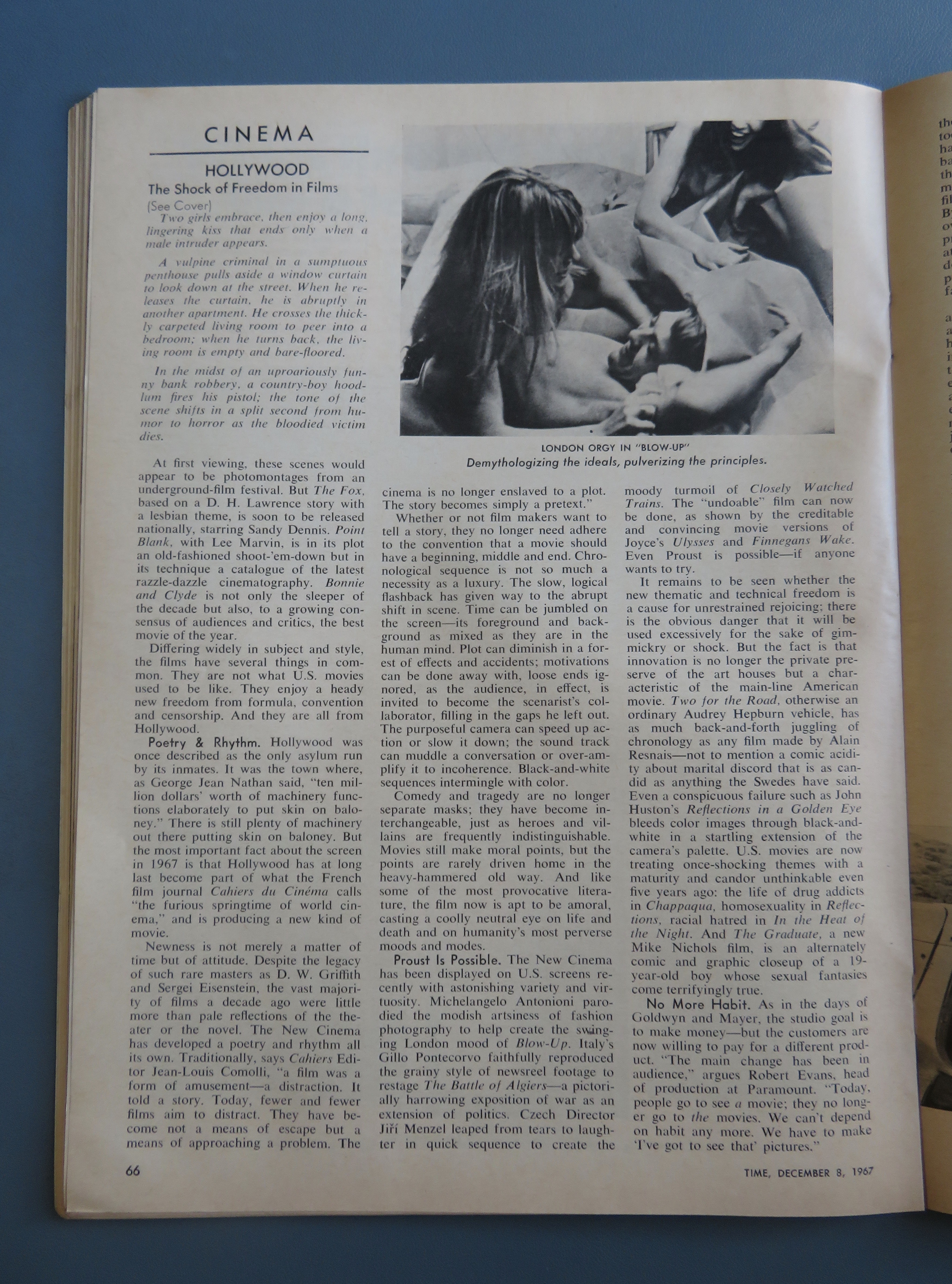 Time Magazine December 8, 1967 Bonnie & Clyde