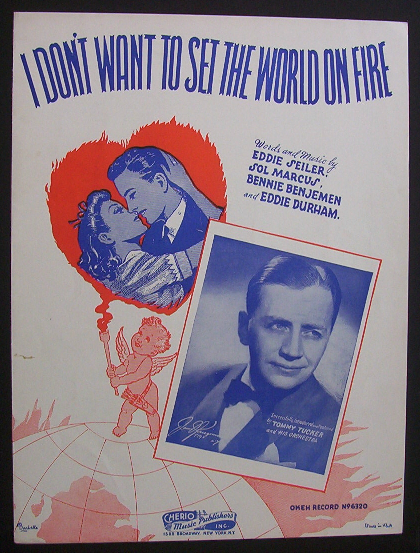 Sheet Music-1941 I Don't Want To Set The World On Fire