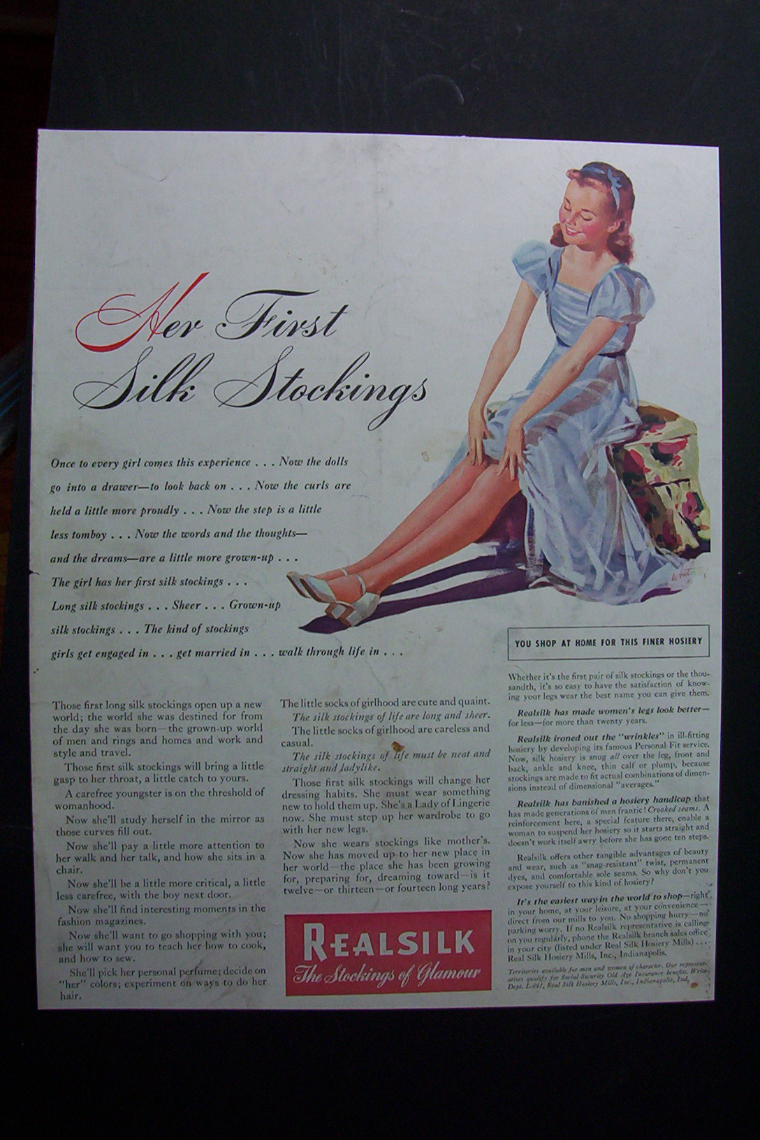 1941 Real Silk Stockings
