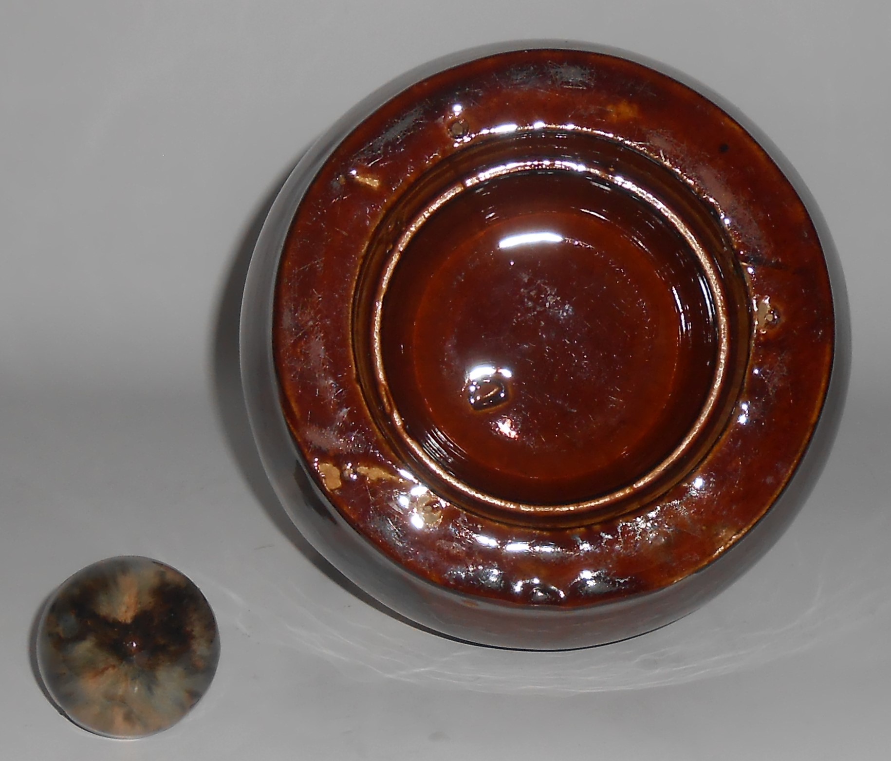 Brush McCoy Pottery Brown Onyx Large Musical Jug