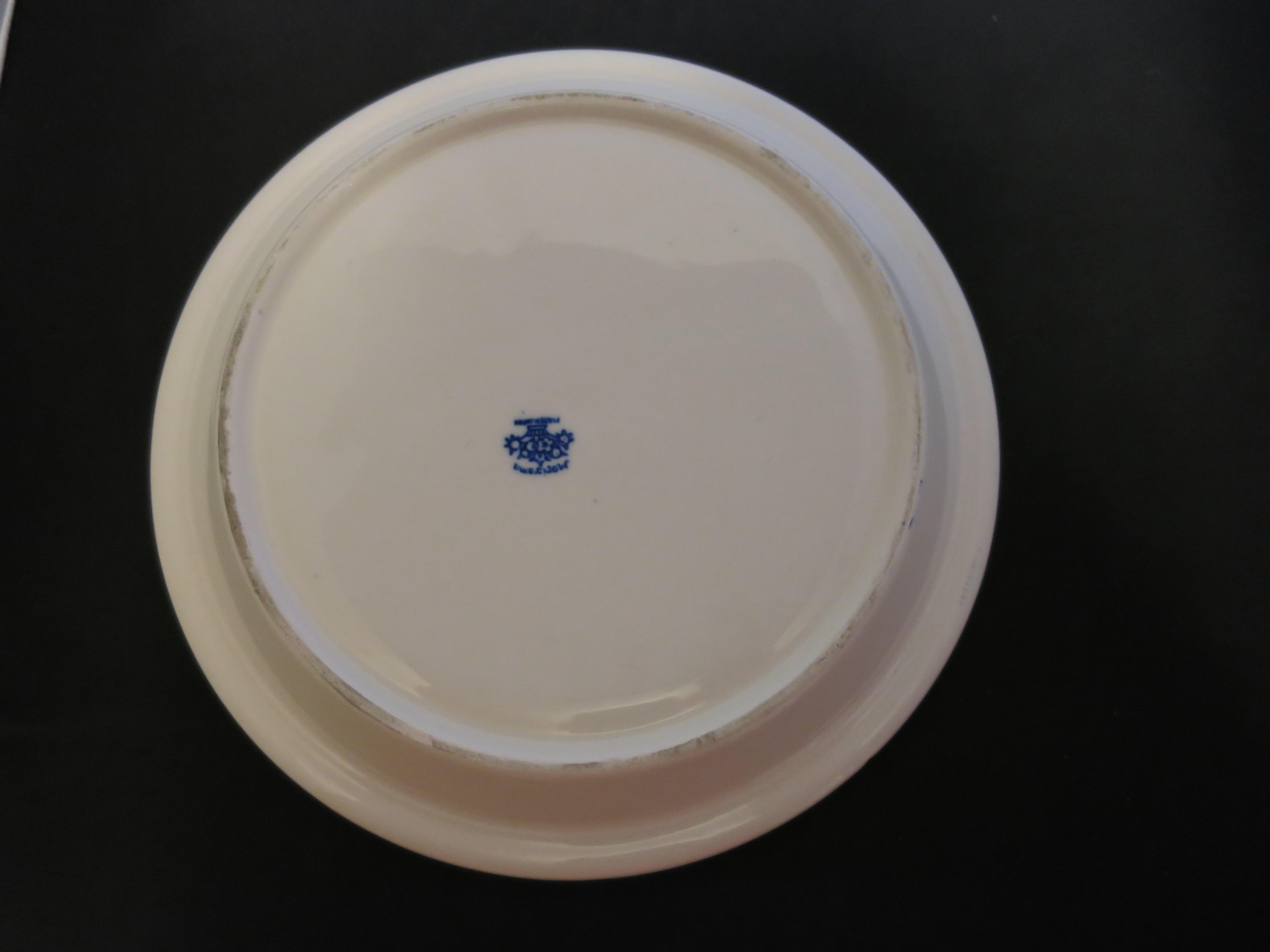 Moriyama Blue Willow Divided Grill Plate Japan flow blu