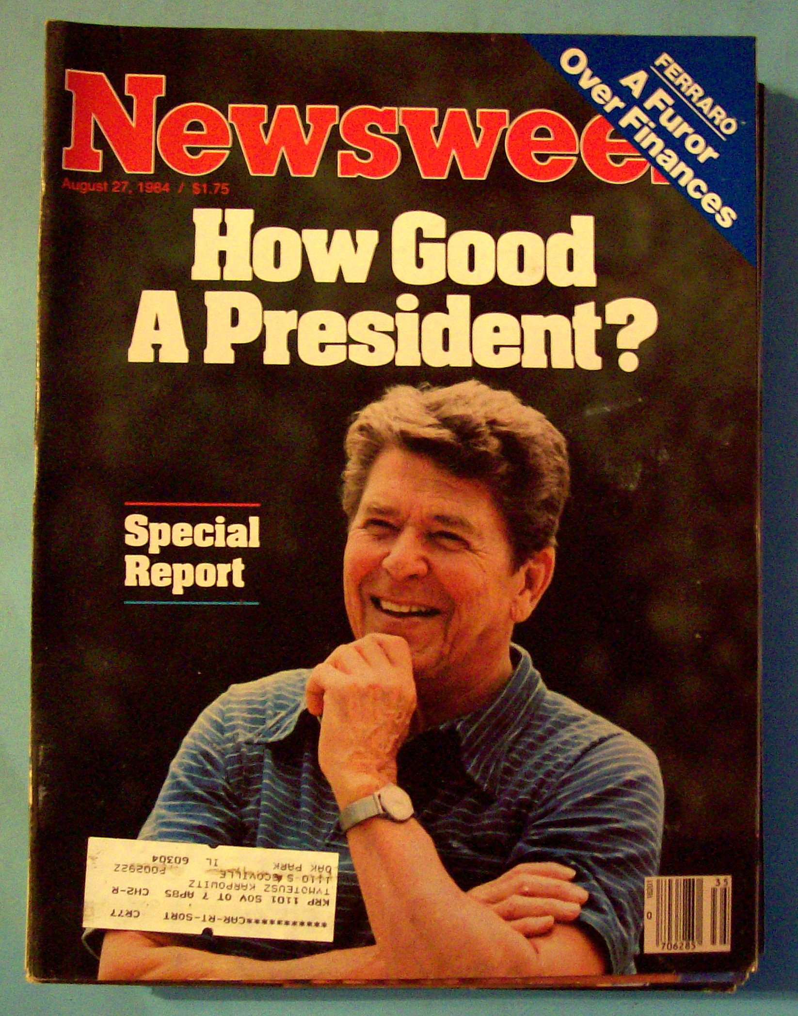 Newsweek Magazine - August 27, 1984 - President Reagan