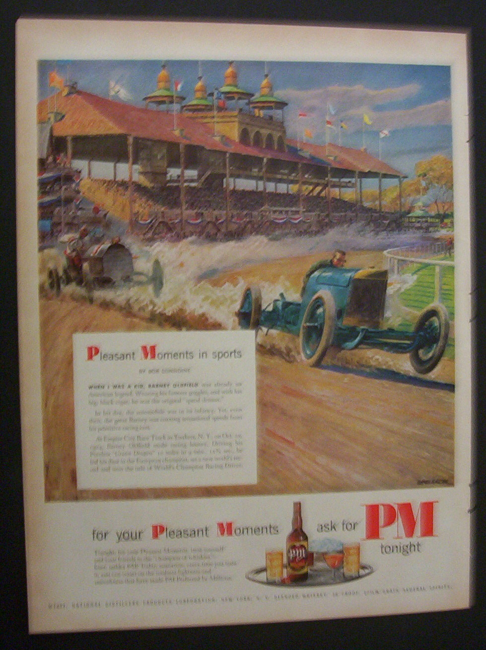 1951 Dual Ad:  PM  Whiskey  &  Old  Gold  Cigarettes