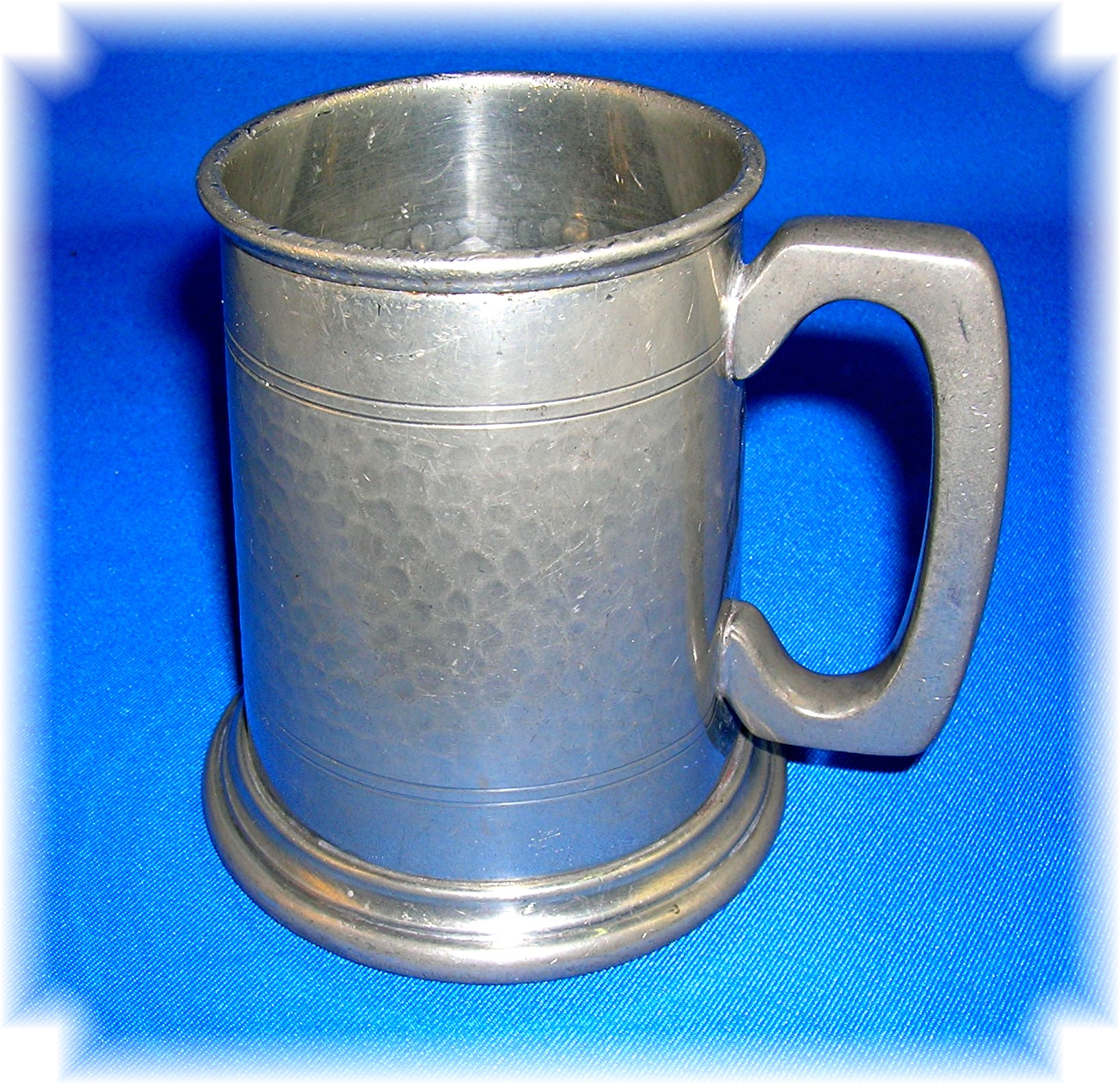 English Pewter Dimpled Tankard Sheffield