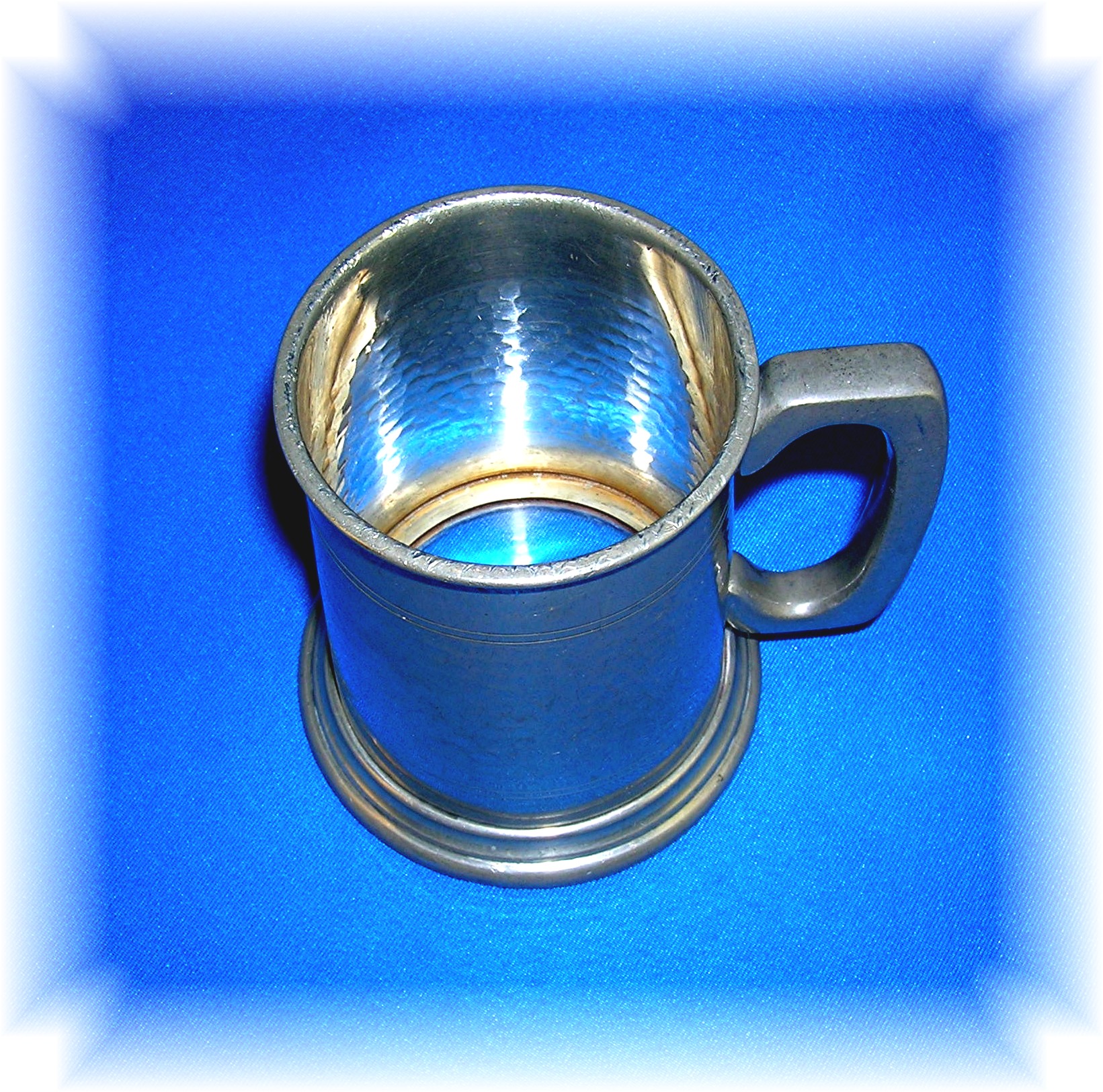 English Pewter Dimpled Tankard Sheffield