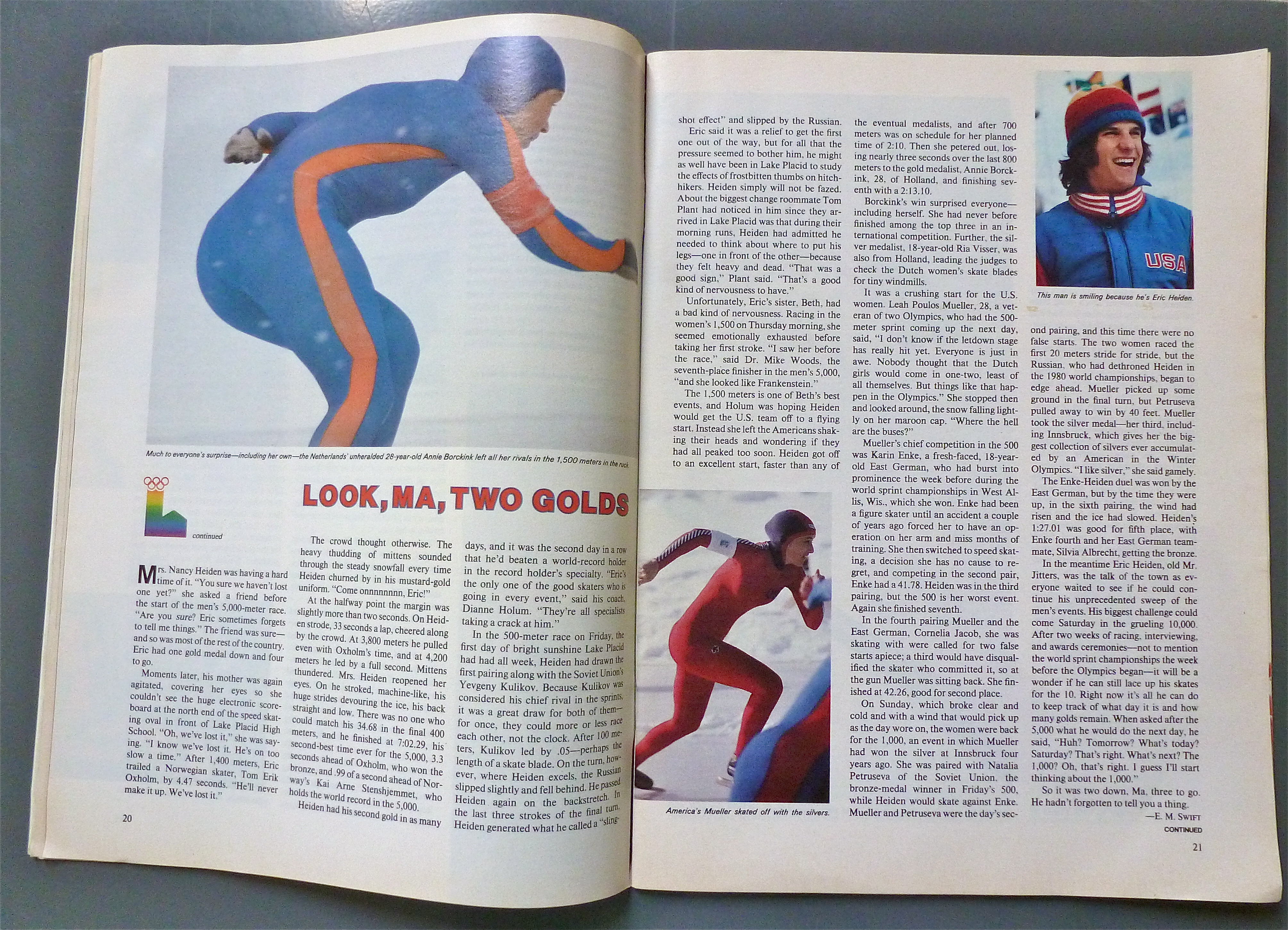 Sports Illustrated Magazine-February 25, 1980-E. Heiden