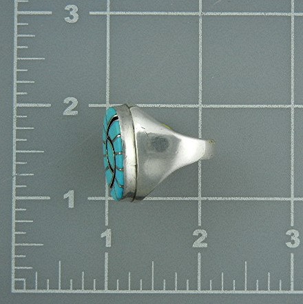 Zuni Sterling Silver Sleeping Beauty Turquoise Ring Amy