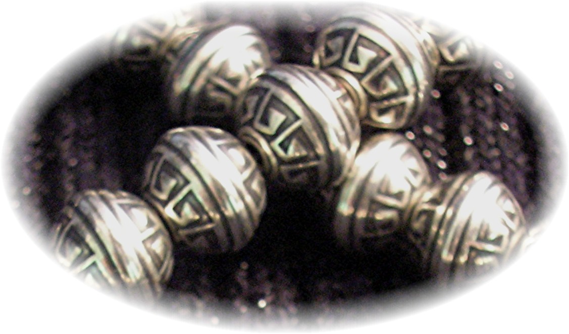 Native Ameican Hand Made Sterling Silver Beads Necklace