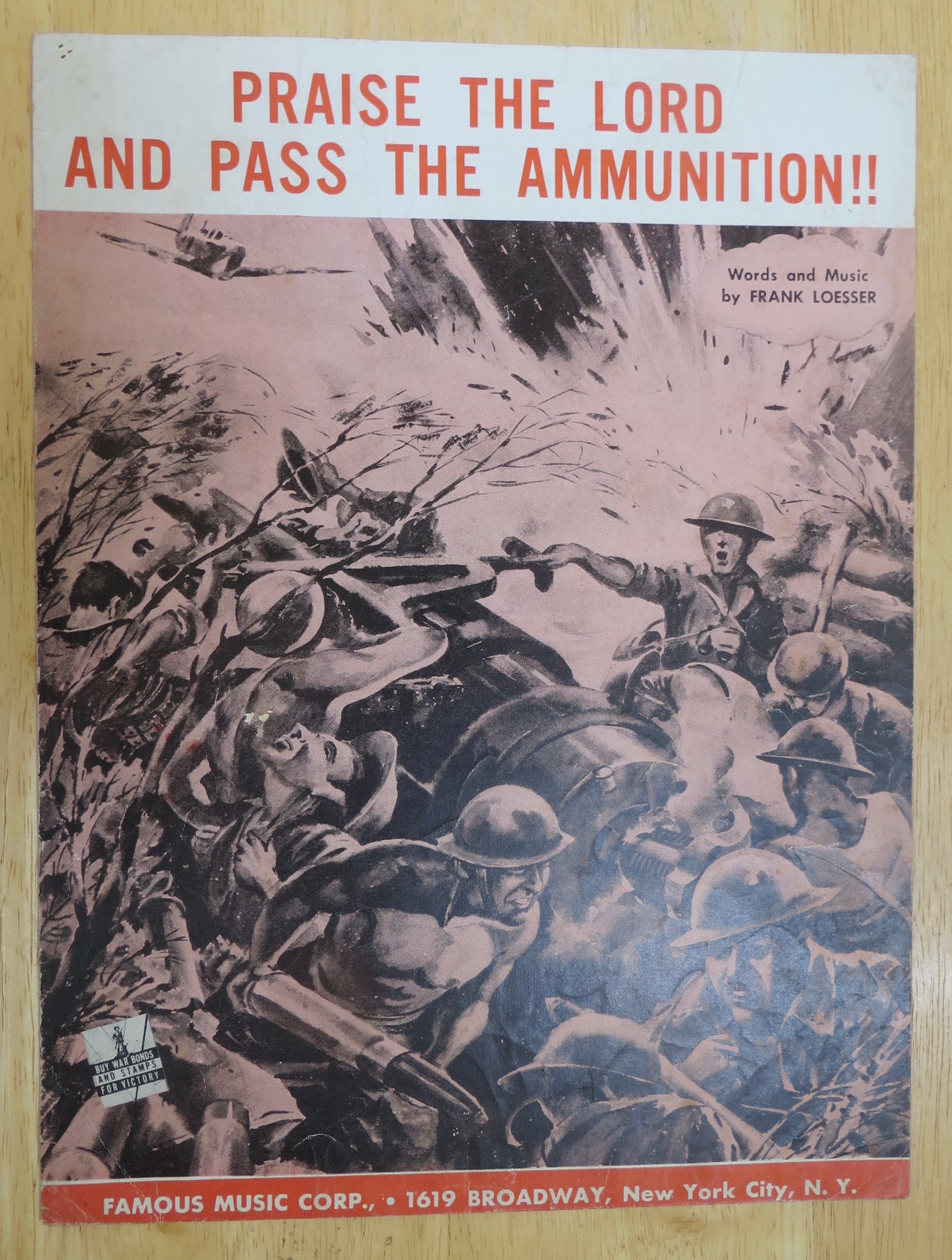 1942 Praise The Lord & Pass The Ammunition Sheet Music