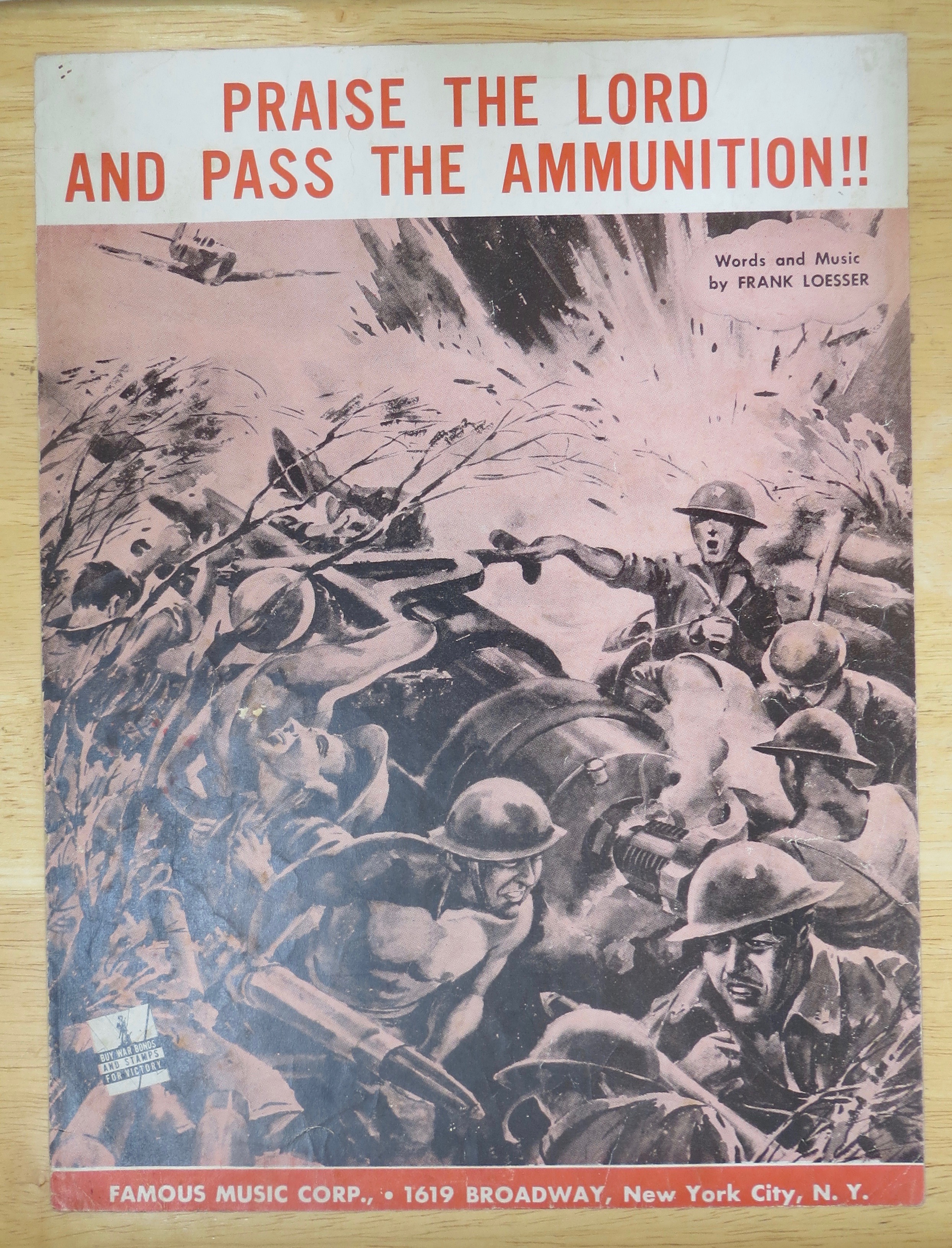 1942 Praise The Lord & Pass The Ammunition Sheet Music