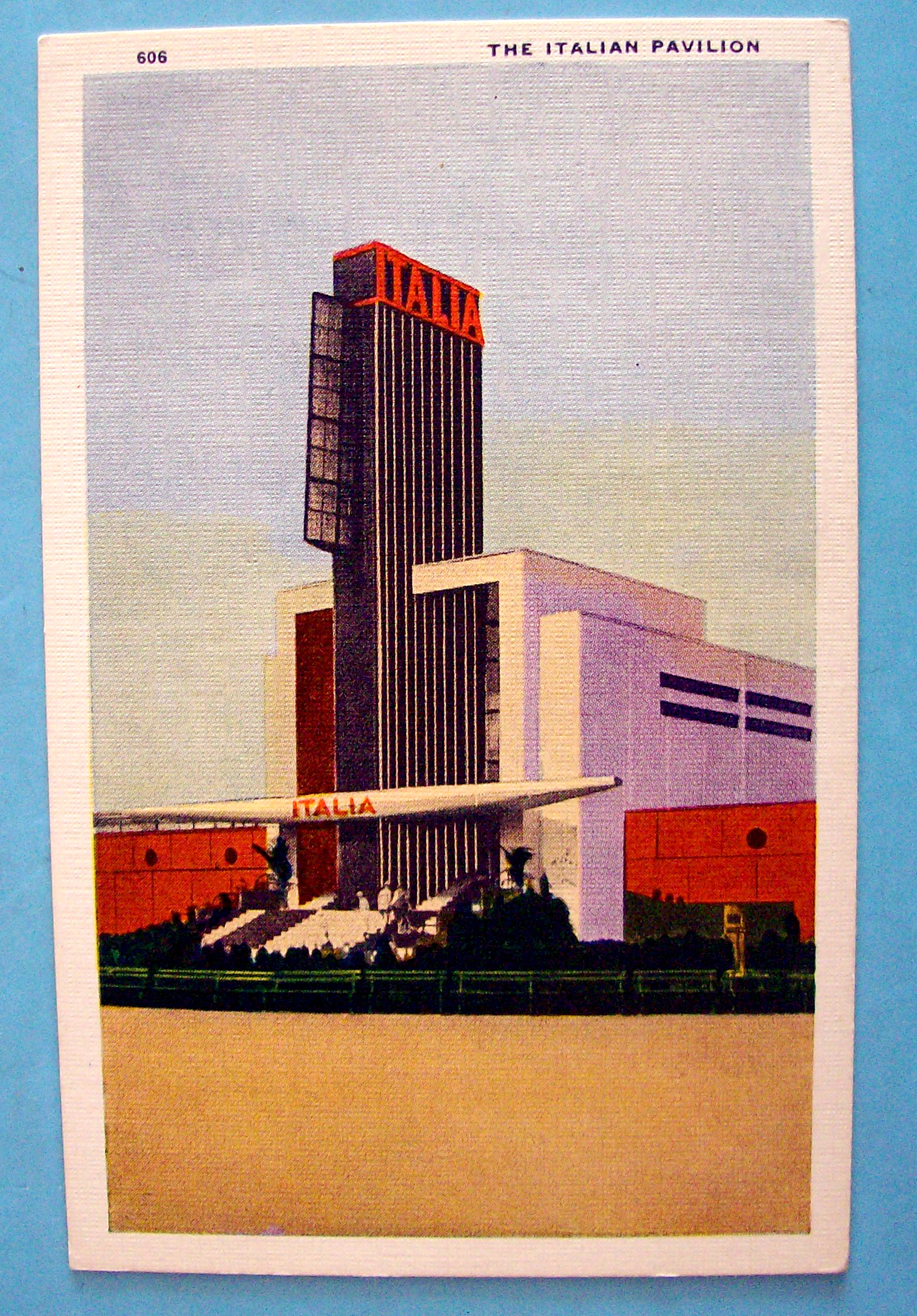 1933 Century of Progress, Italian Pavilion Postcard