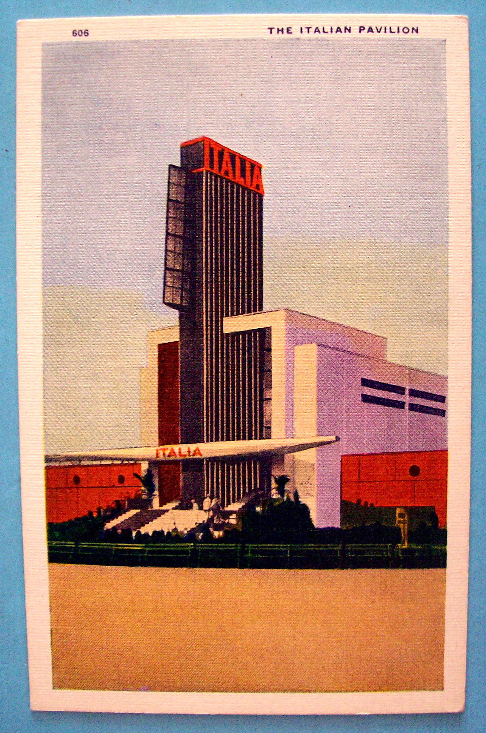 1933 Century of Progress, Italian Pavilion Postcard