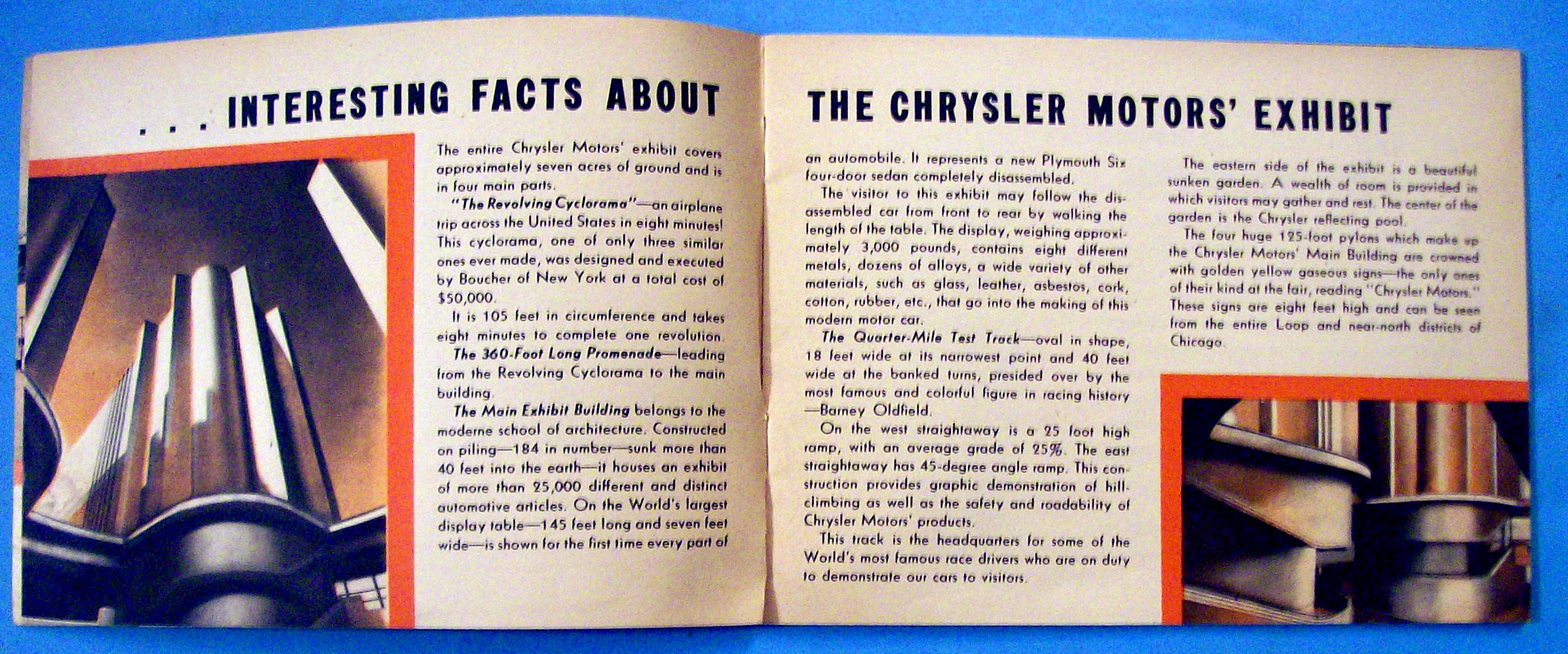 1933 Century Of Progress, Chrysler Brochure
