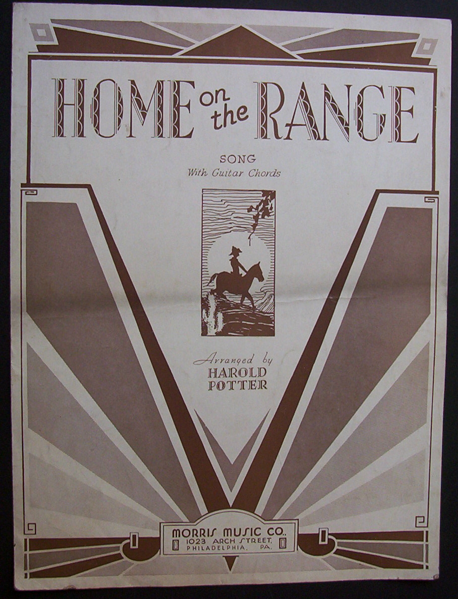 Sheet Music For 1932 Home On The Range