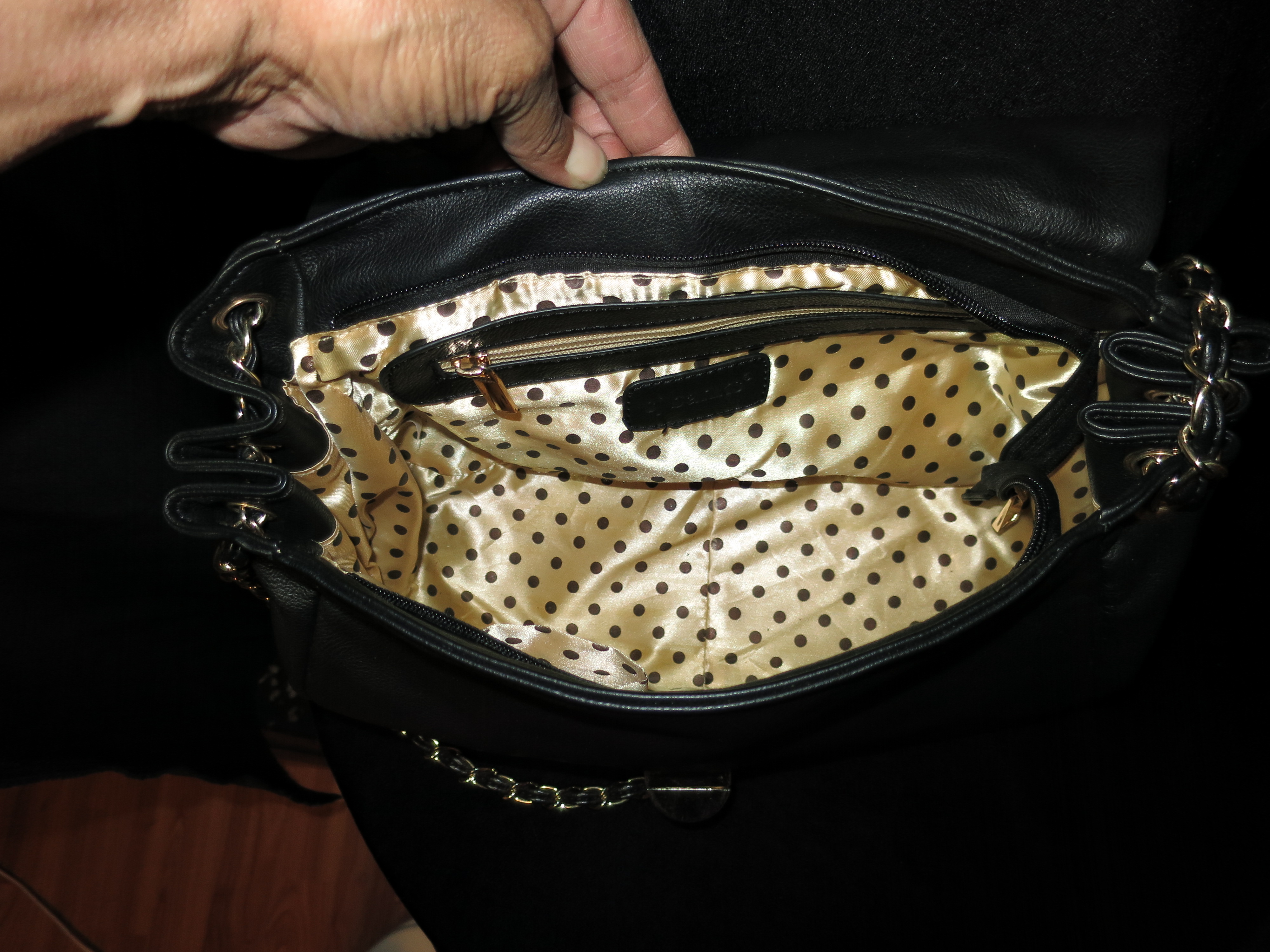 CJ Banks Black Shoulder Bag Purse Pocketbook