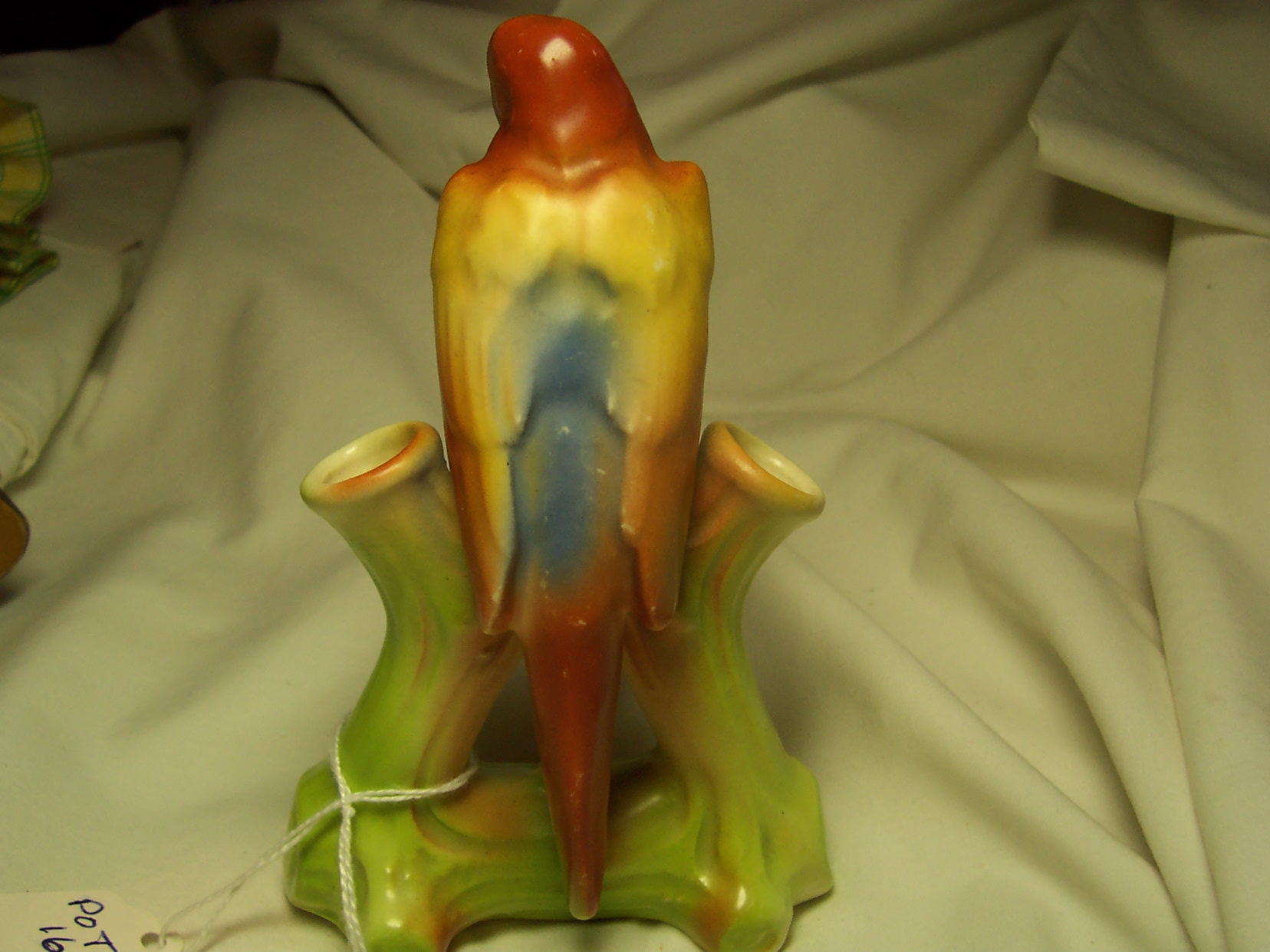 Parrot Double Vase Art Deco Czechoslovakia