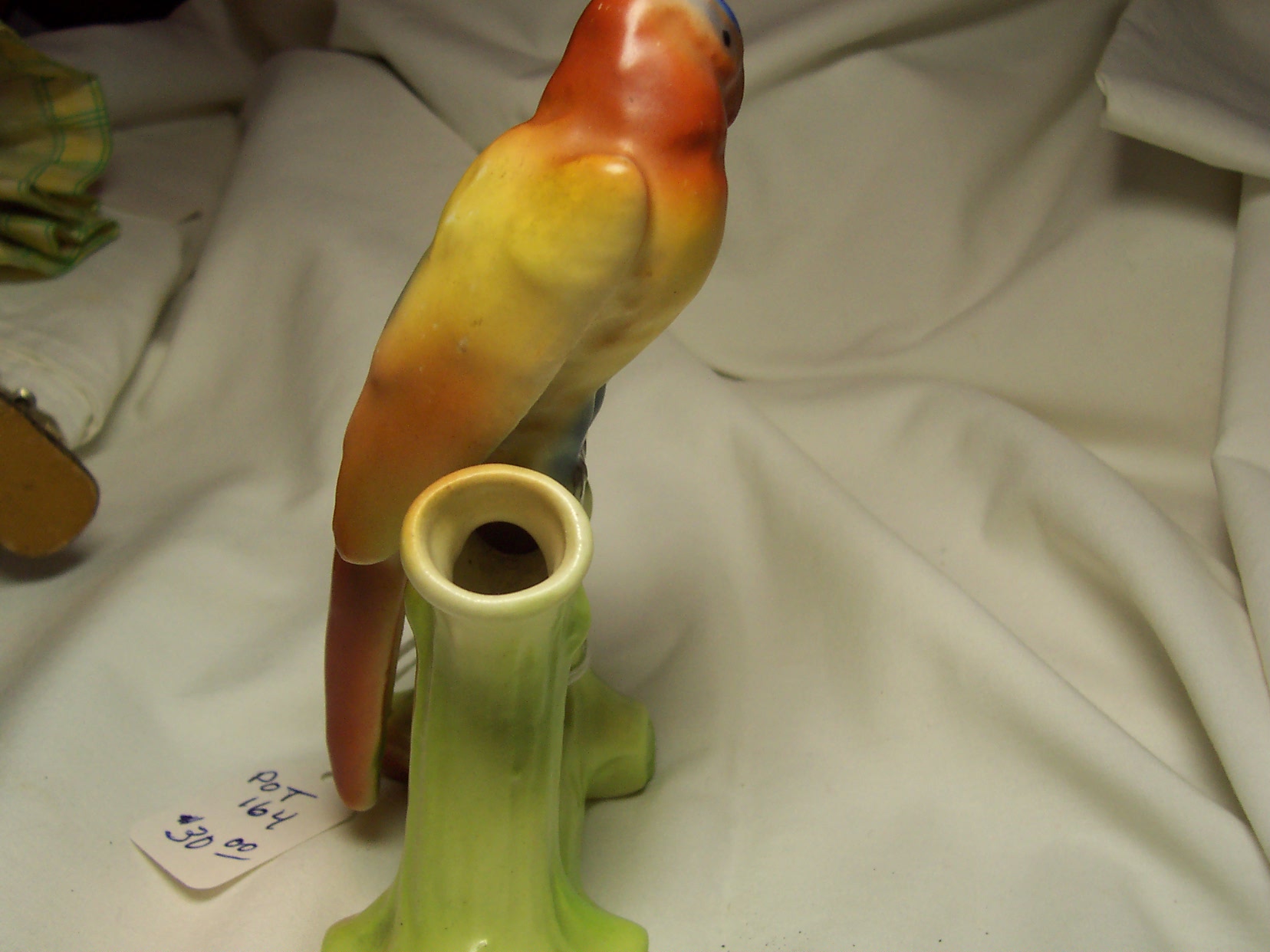 Parrot Double Vase Art Deco Czechoslovakia