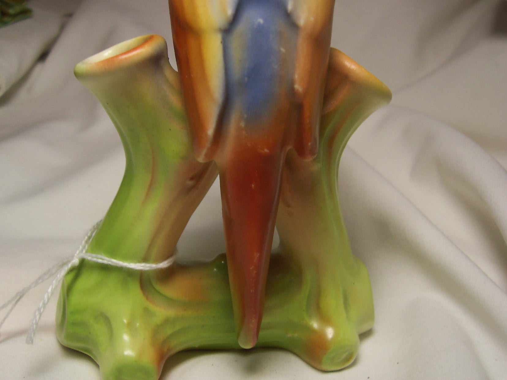 Parrot Double Vase Art Deco Czechoslovakia